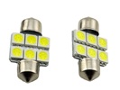 Rebaydo 2pcs Super Bright Festoon LED Light 12 VDC 1-1/4