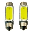 Rebaydo 2pcs Festoon 1.5 Watt LED Light Bulb 12 VDC 1-1/2 Inches or 39 mm