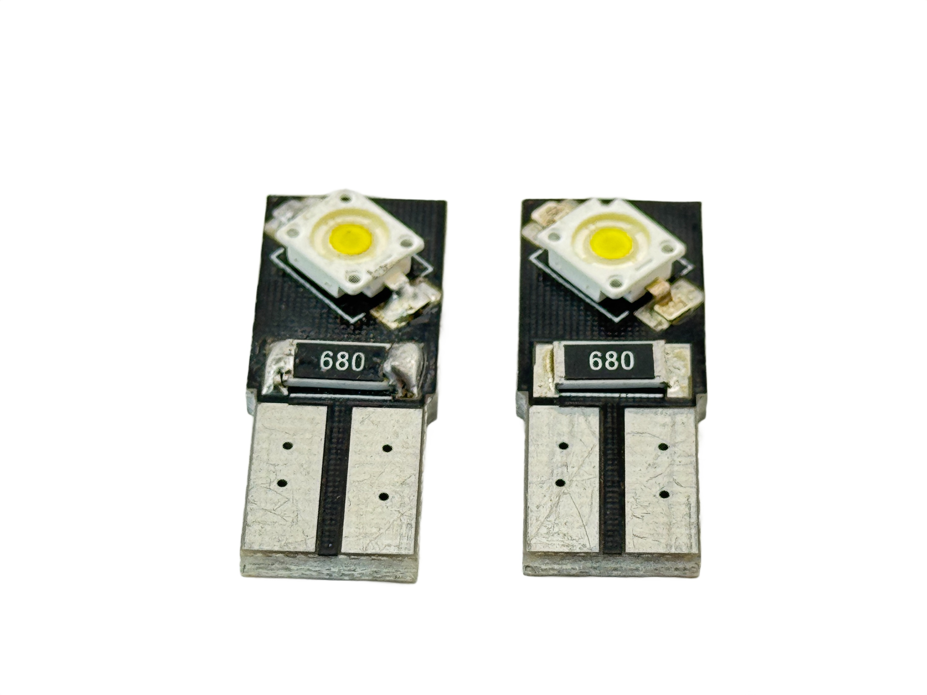 Rebaydo 2pcs T10 Wedge CAN Bus  2 LED 7060 SMD 12 Volt DC