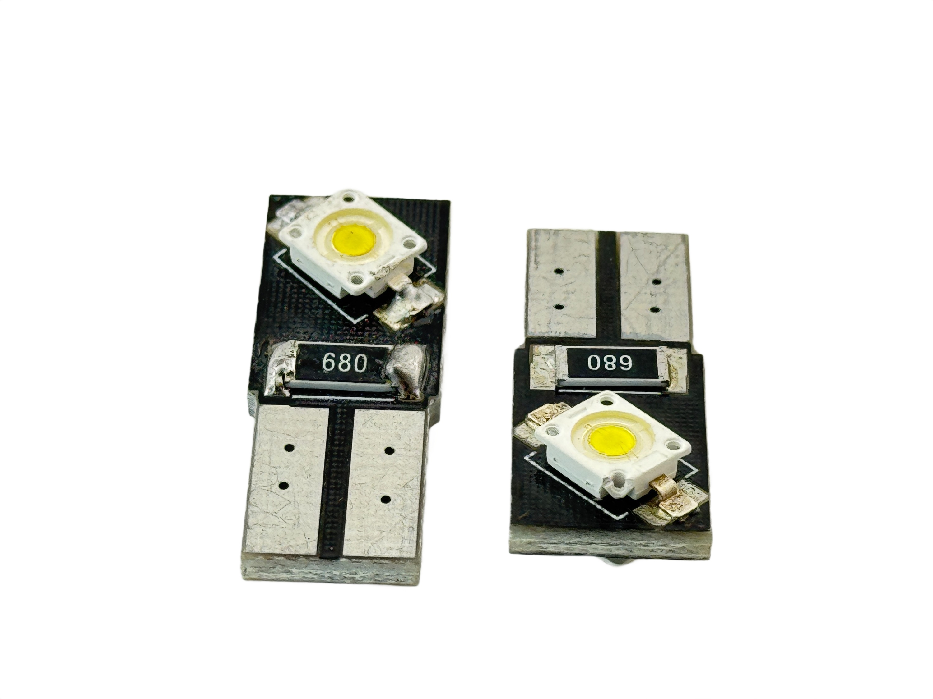 Rebaydo 2pcs T10 Wedge CAN Bus  2 LED 7060 SMD 12 Volt DC