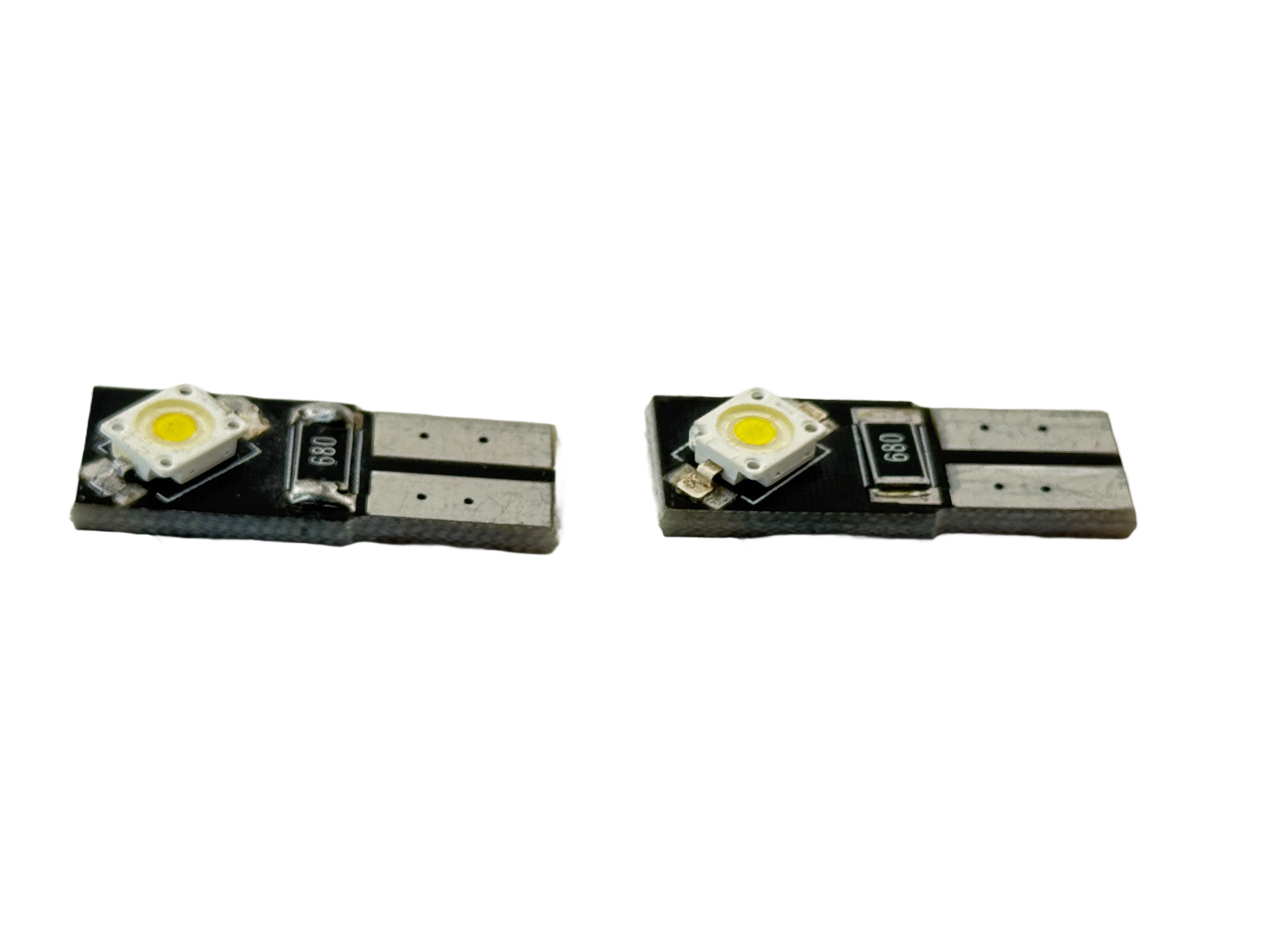 Rebaydo 2pcs T10 Wedge CAN Bus  2 LED 7060 SMD 12 Volt DC