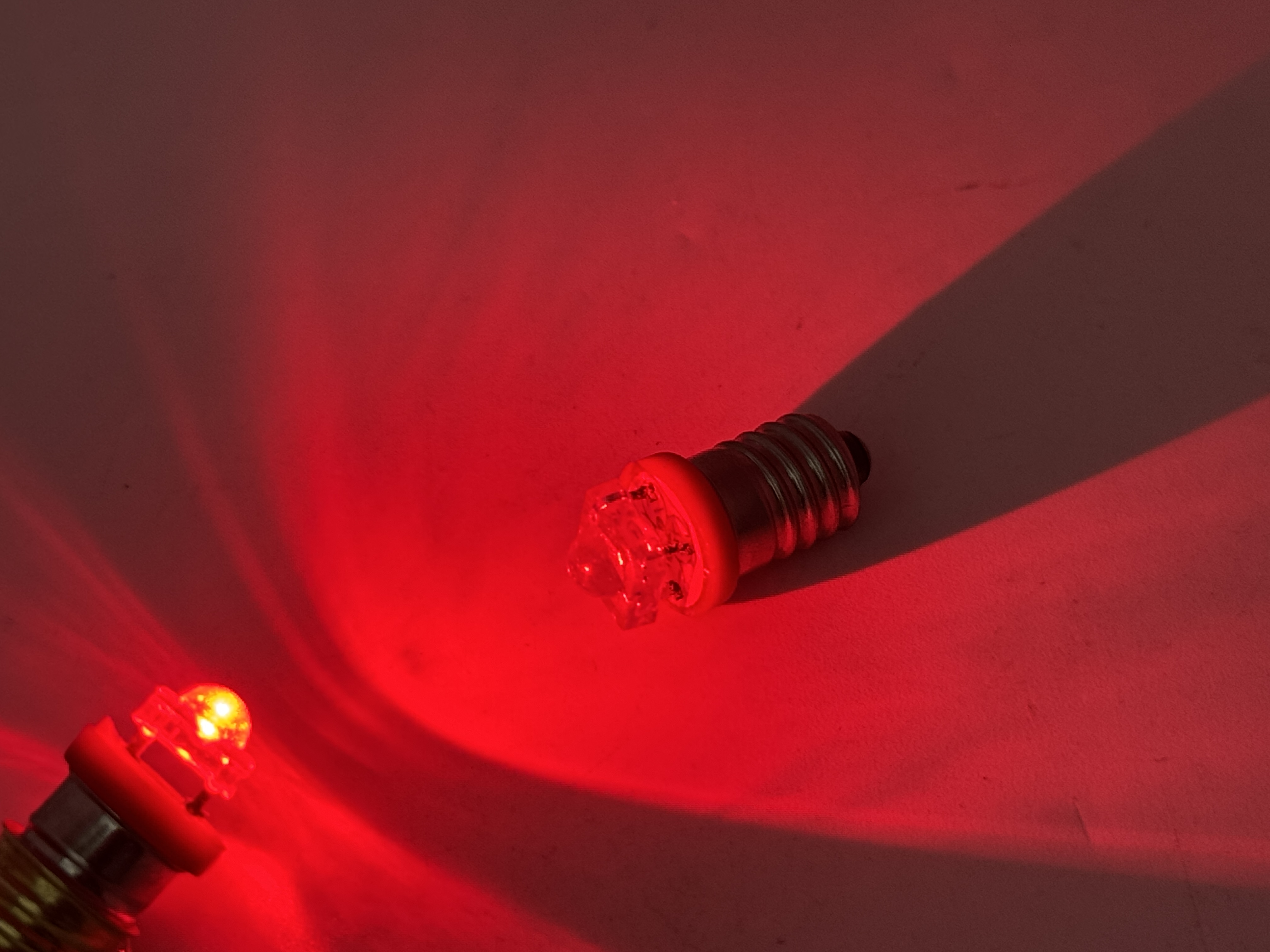 Rebaydo 2pcs E10 Screw Led Bulb Super Flux 12V DC G3 1/2