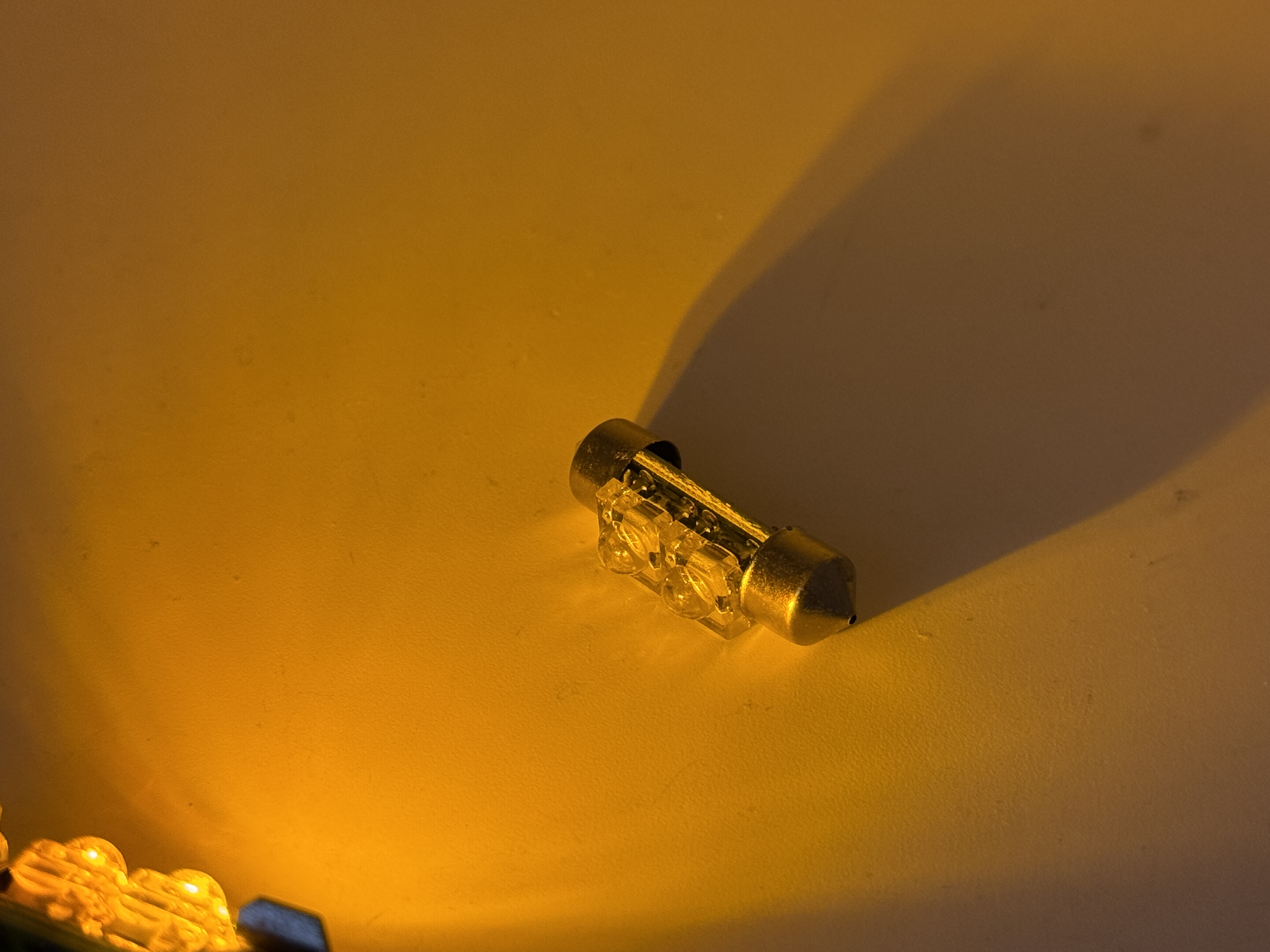 Rebaydo 2pcs Super Flux 2 LED Festoon Bulb 12V DC 1-1/4" or 31 mm