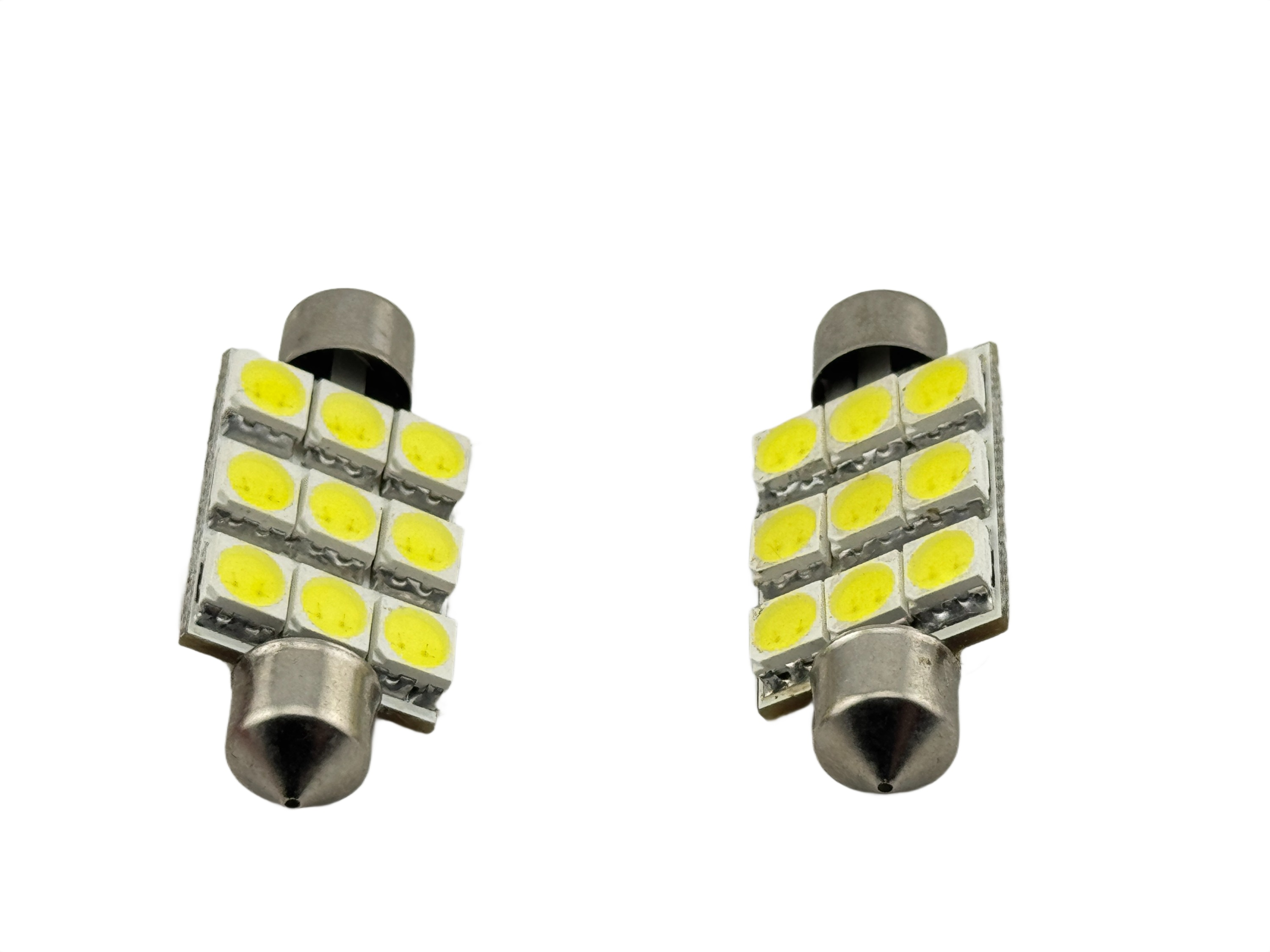Rebaydo 2pcs Festoon SMD 9 5050 LED Light 1 3/4 Inches or 41 mm 12 Volt DC