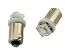 Rebaydo 2pcs BA9S 1445 Led Bulb Super Flux 6-12V DC