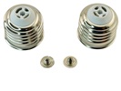 Rebaydo 2pcs E26/E27 Solderless Copper Base