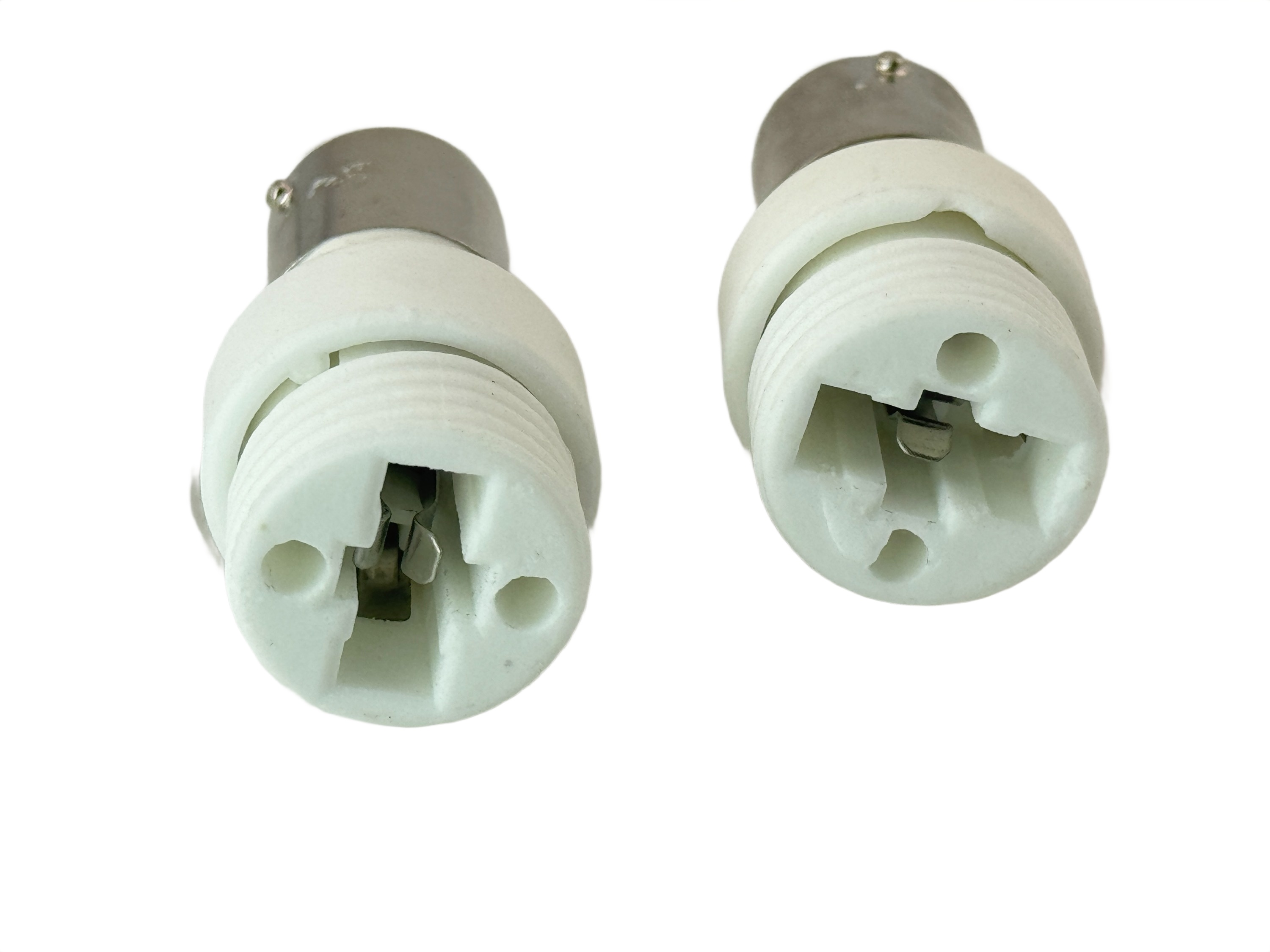Rebaydo 2pcs BA15D Male To G9 Female Converter
