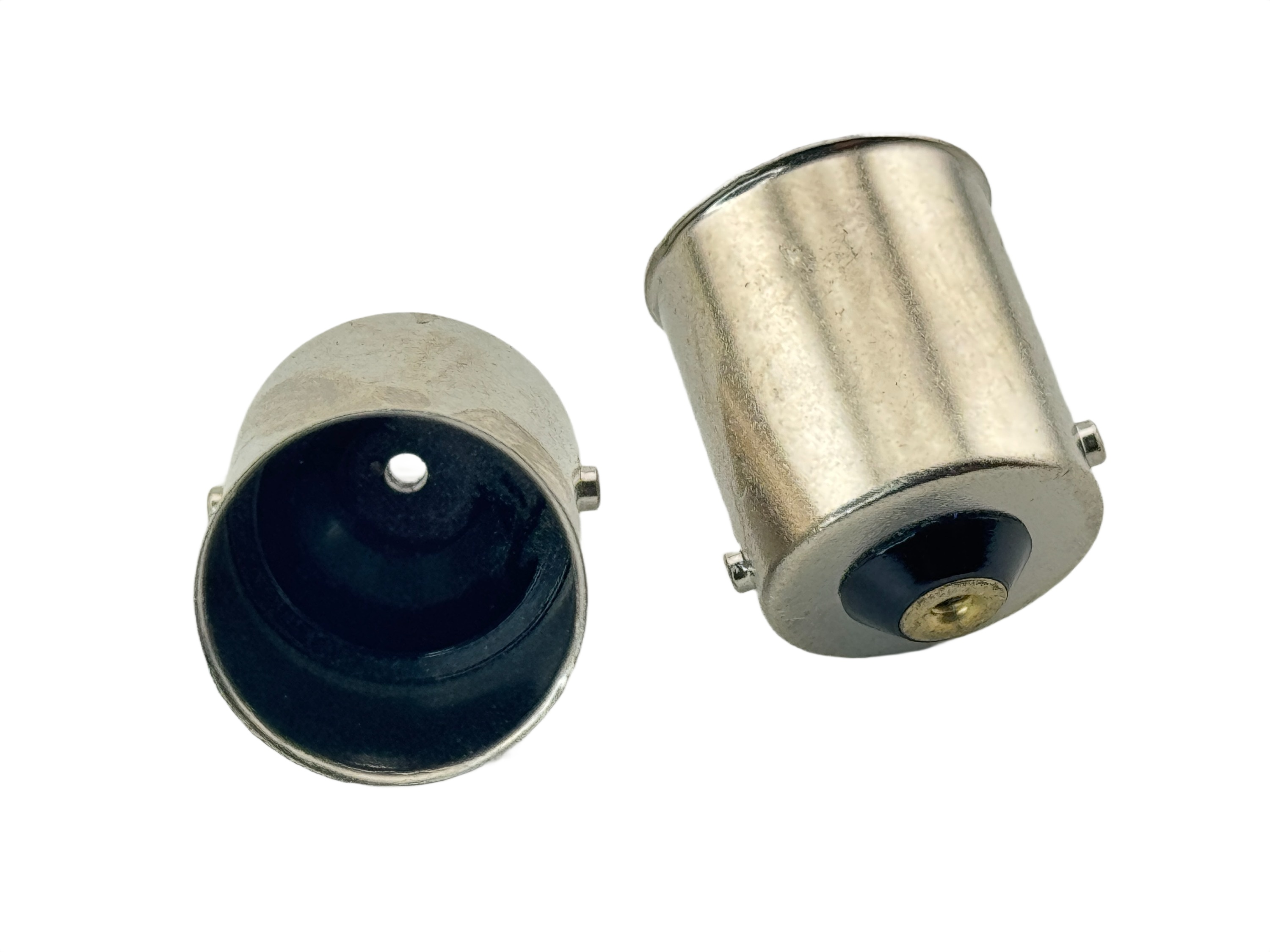 Rebaydo 2pcs BA15S Male Solderable Copper Base Cap 