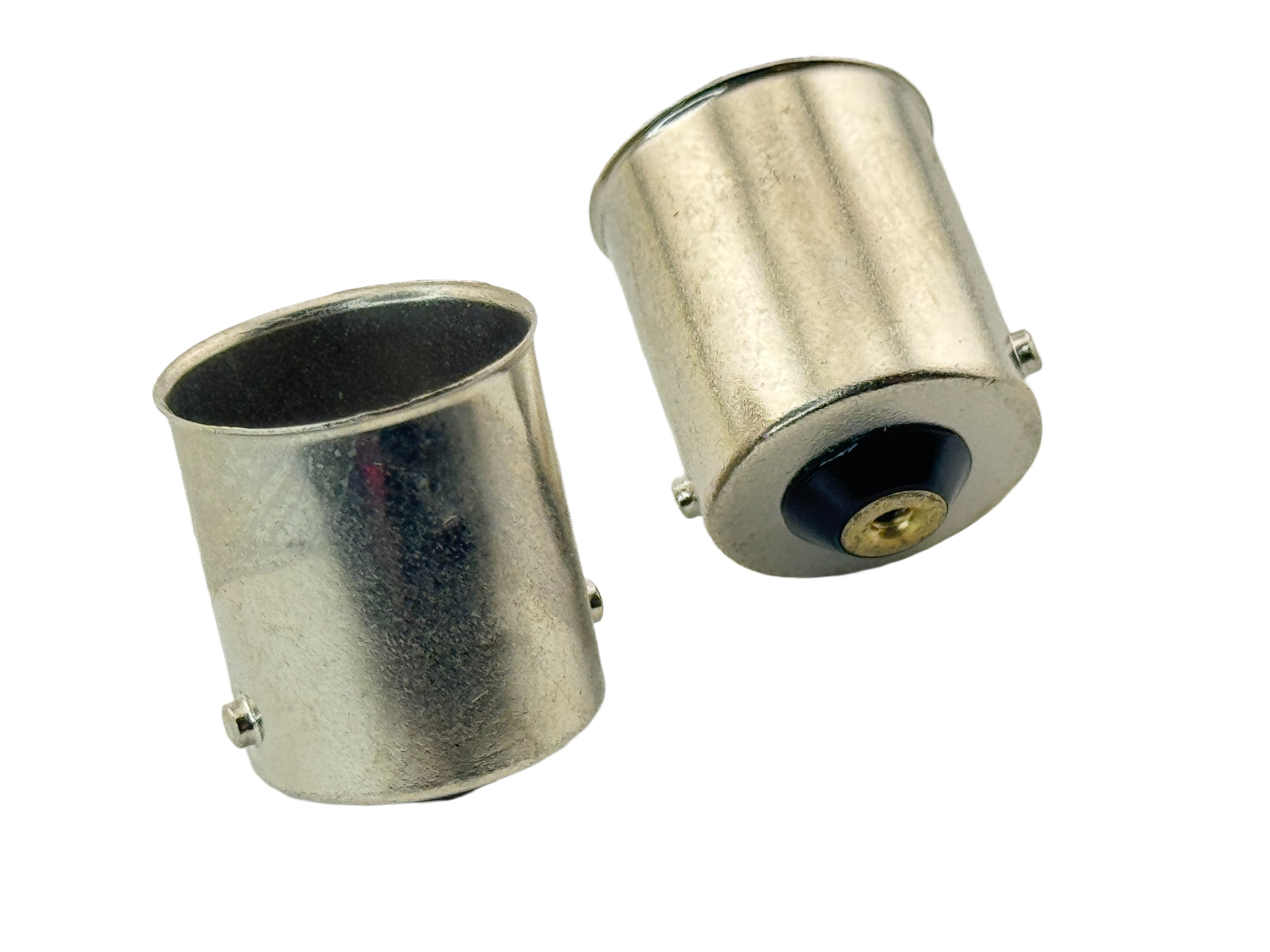 Rebaydo 2pcs BA15S Male Solderable Copper Base Cap 