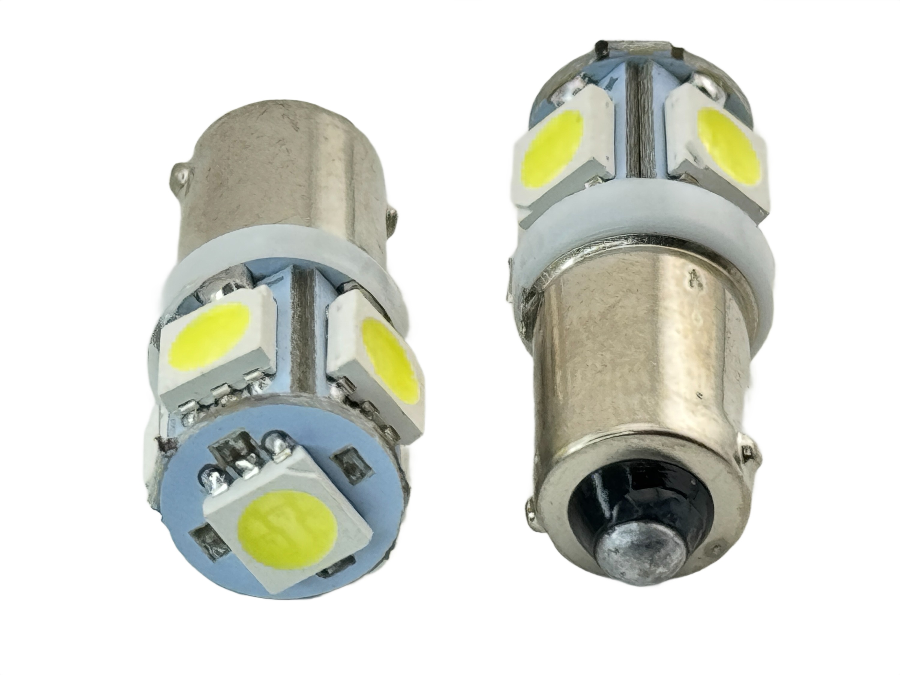 Rebaydo 2pcs BA9S LED Bulb 6 Volt 5 SMD T3 1/4 Dimmable