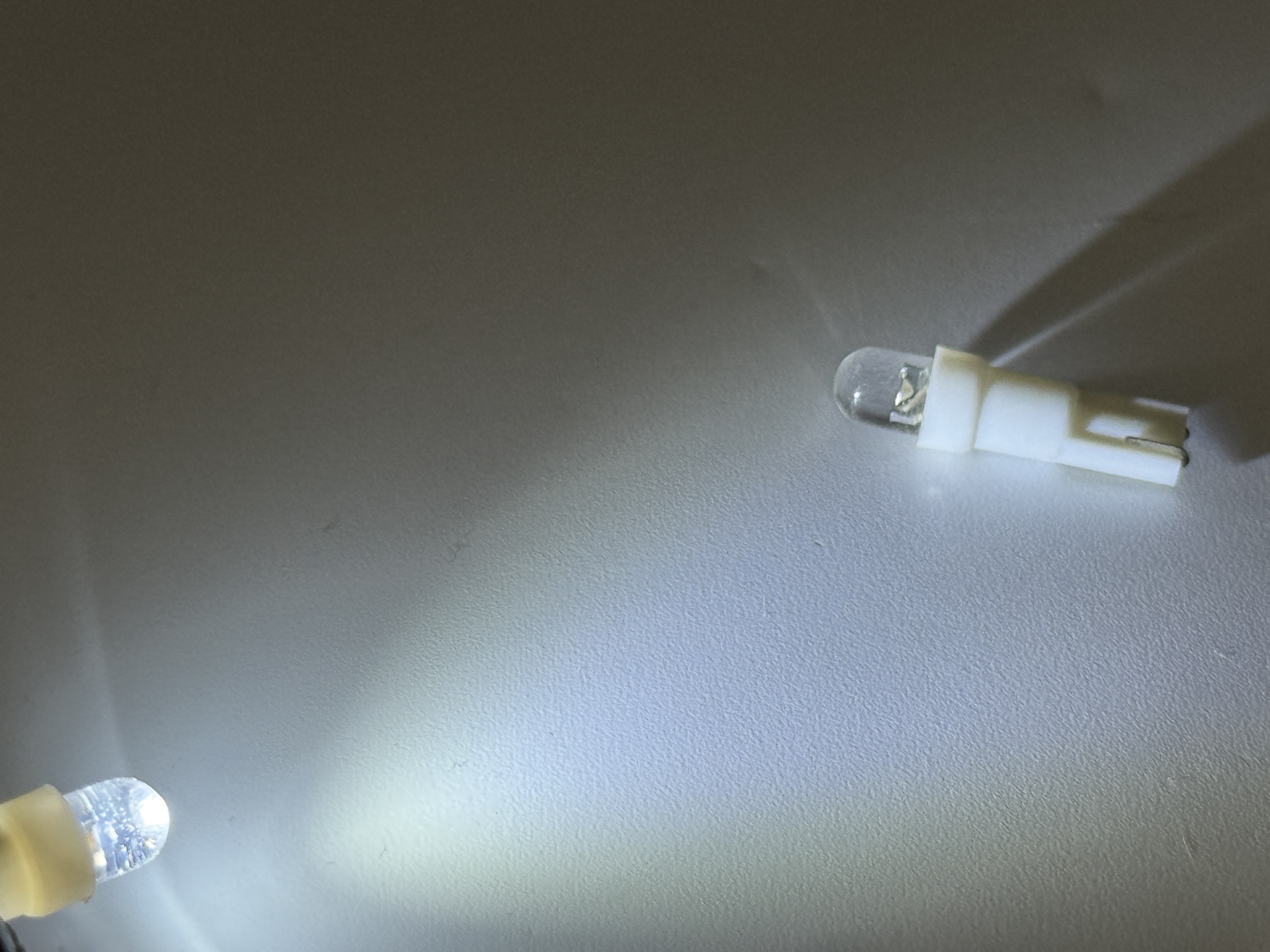 74 LED Bulb Wedge Base T5 Short Round LED 12 Volt DC product 43264