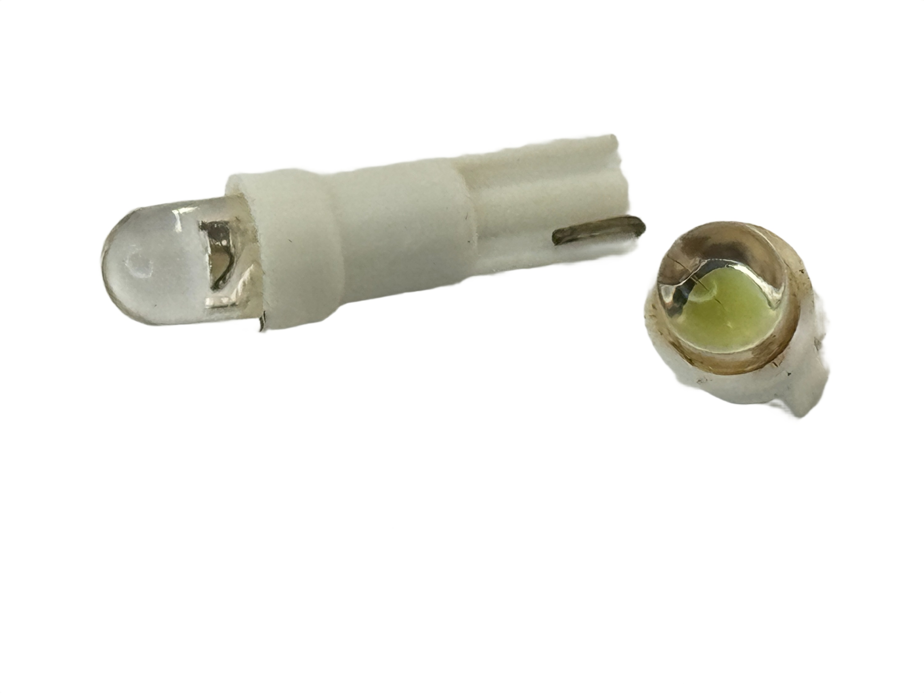 74 LED Bulb Wedge Base T5 Short Round LED 12 Volt DC product 43264