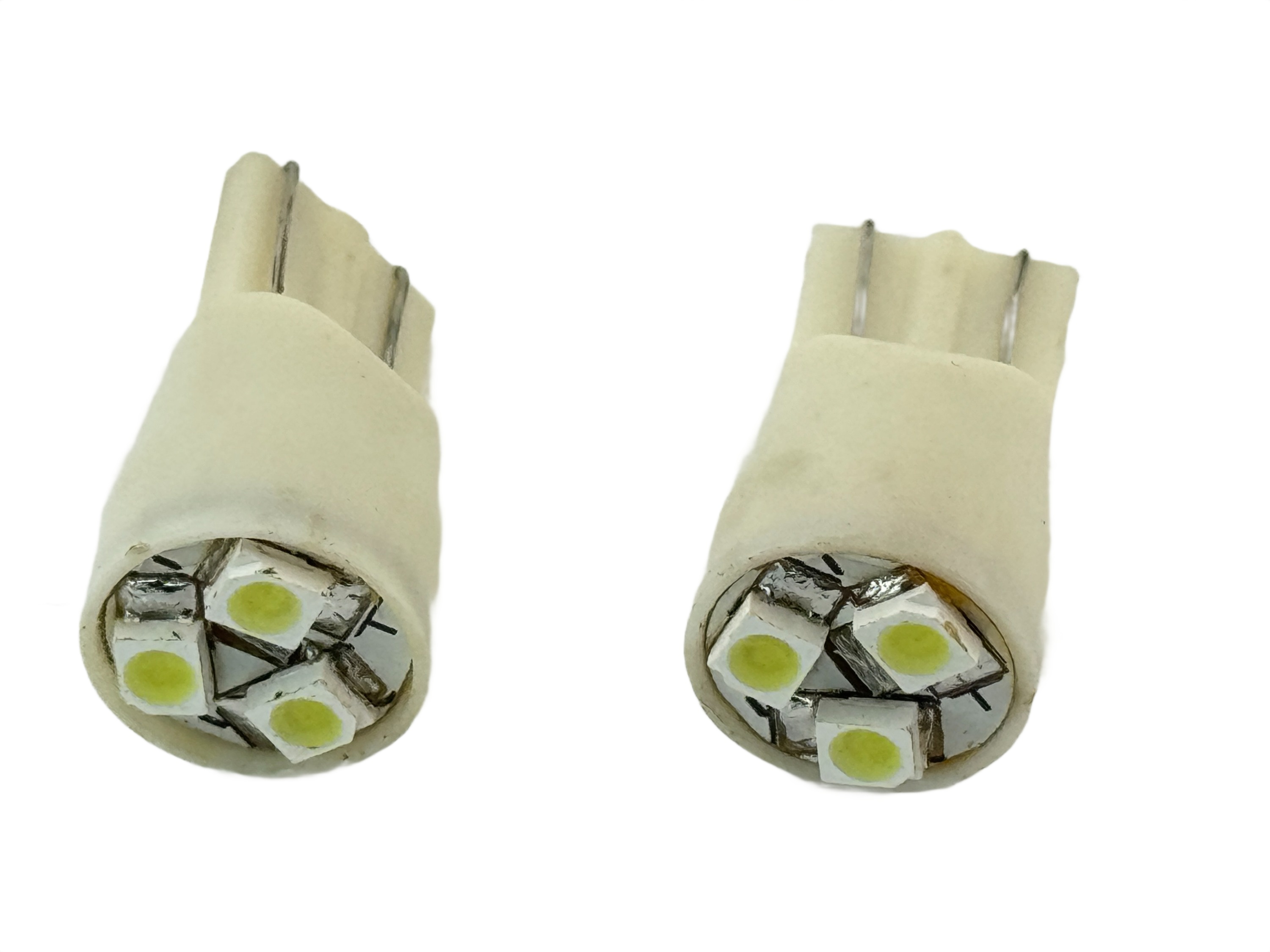 3 Ultra bright S.M.T. L.E.D. T10 Wedge Forward Firing LED Lamp product 47567