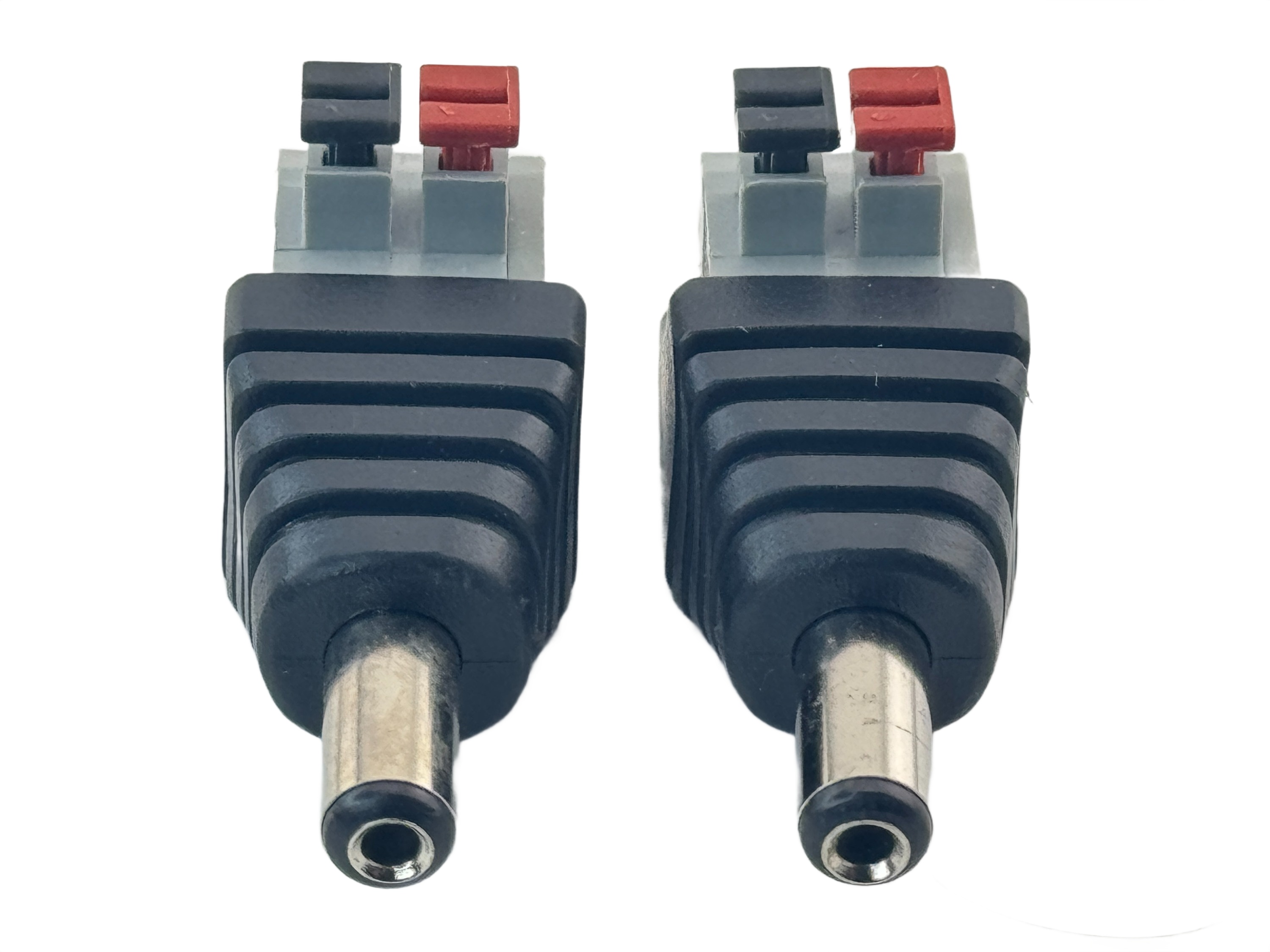 Rebaydo 2pcs 5.5mm x 2.1mm DC Male Connector Push Button Terminals