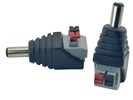 Rebaydo 2pcs 5.5mm x 2.1mm DC Male Connector Push Button Terminals