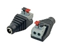 Rebaydo 2pcs 5.5mm x 2.1mm Female Connector Push Button Wire Terminal