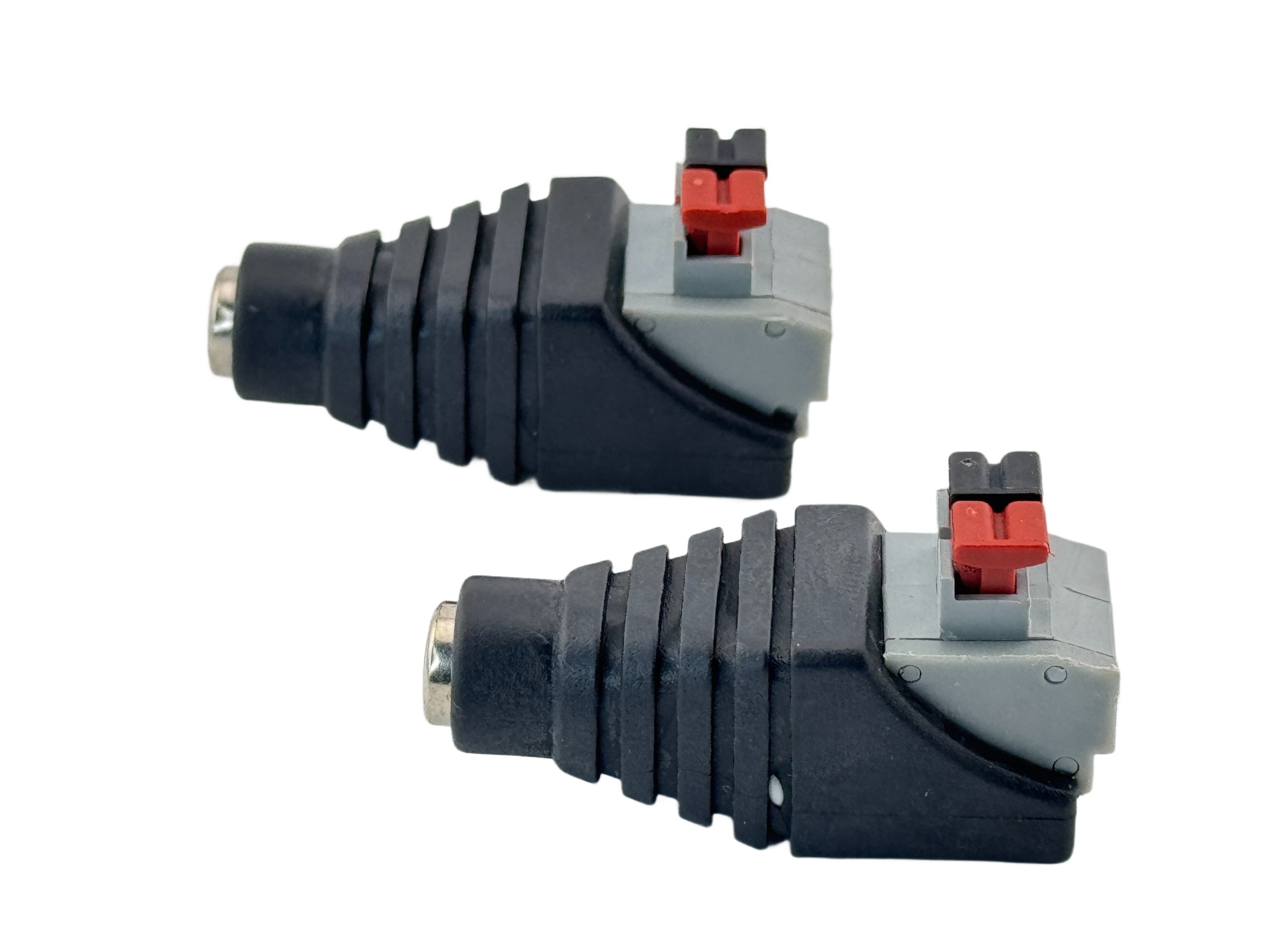 Rebaydo 2pcs 5.5mm x 2.1mm Female Connector Push Button Wire Terminal