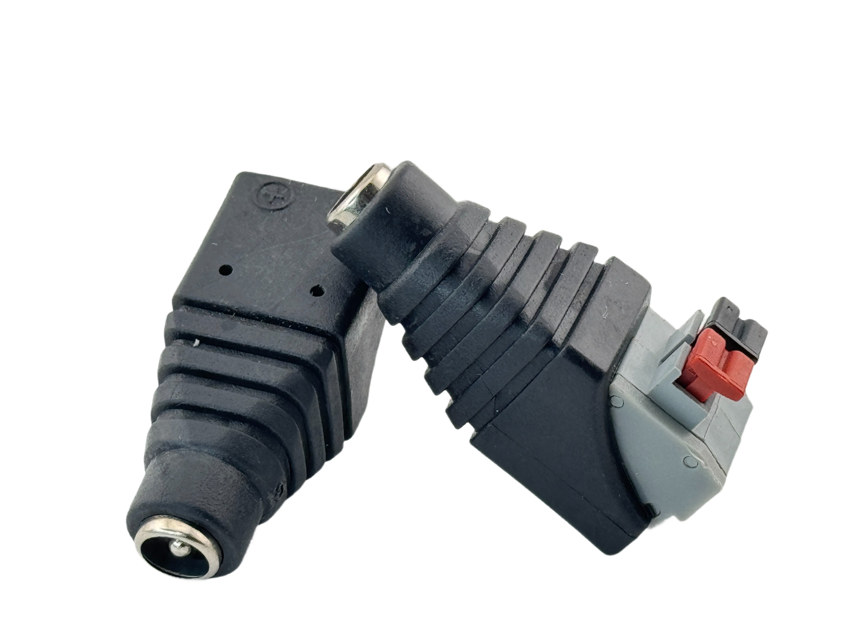 Rebaydo 2pcs 5.5mm x 2.1mm Female Connector Push Button Wire Terminal