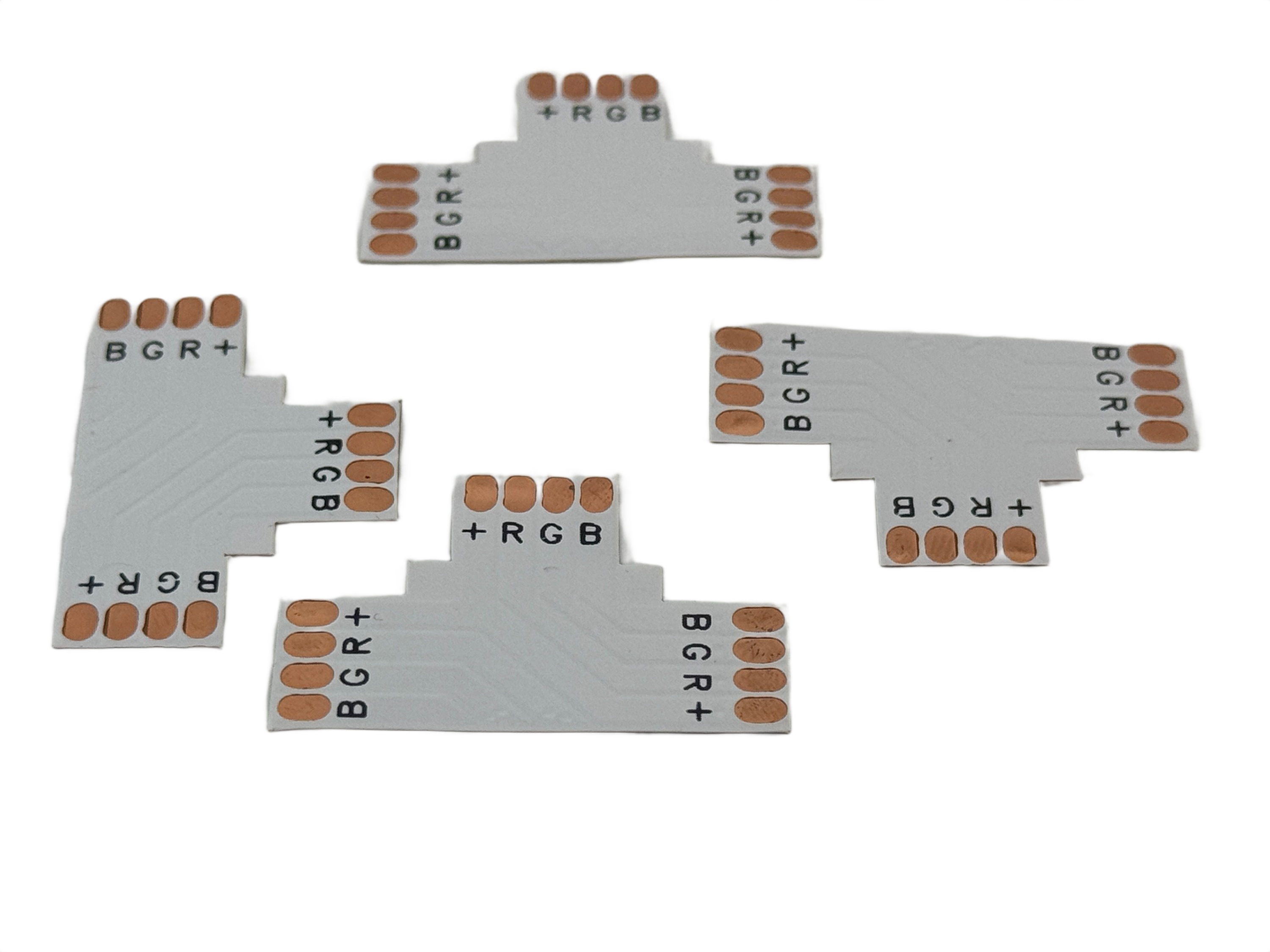 Connector 10mm 4 Conductor 3 Way Solder Less PCB