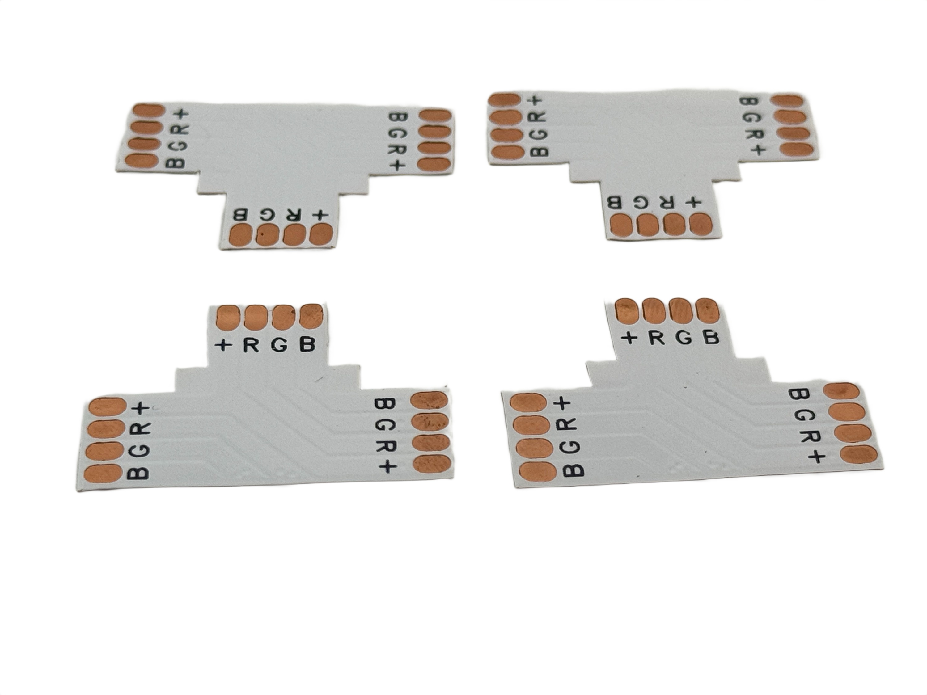 Connector 10mm 4 Conductor 3 Way Solder Less PCB