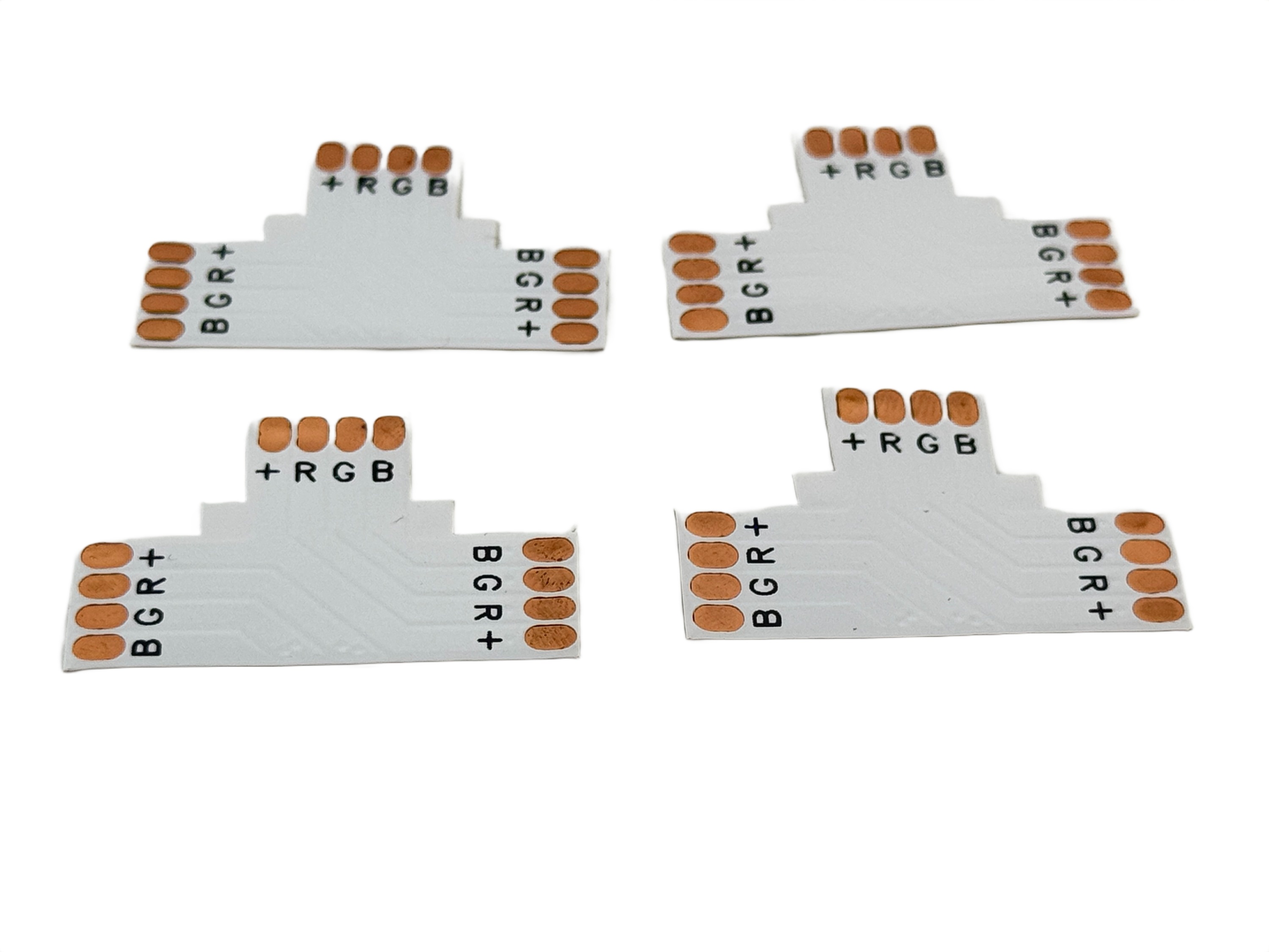 Connector 10mm 4 Conductor 3 Way Solder Less PCB