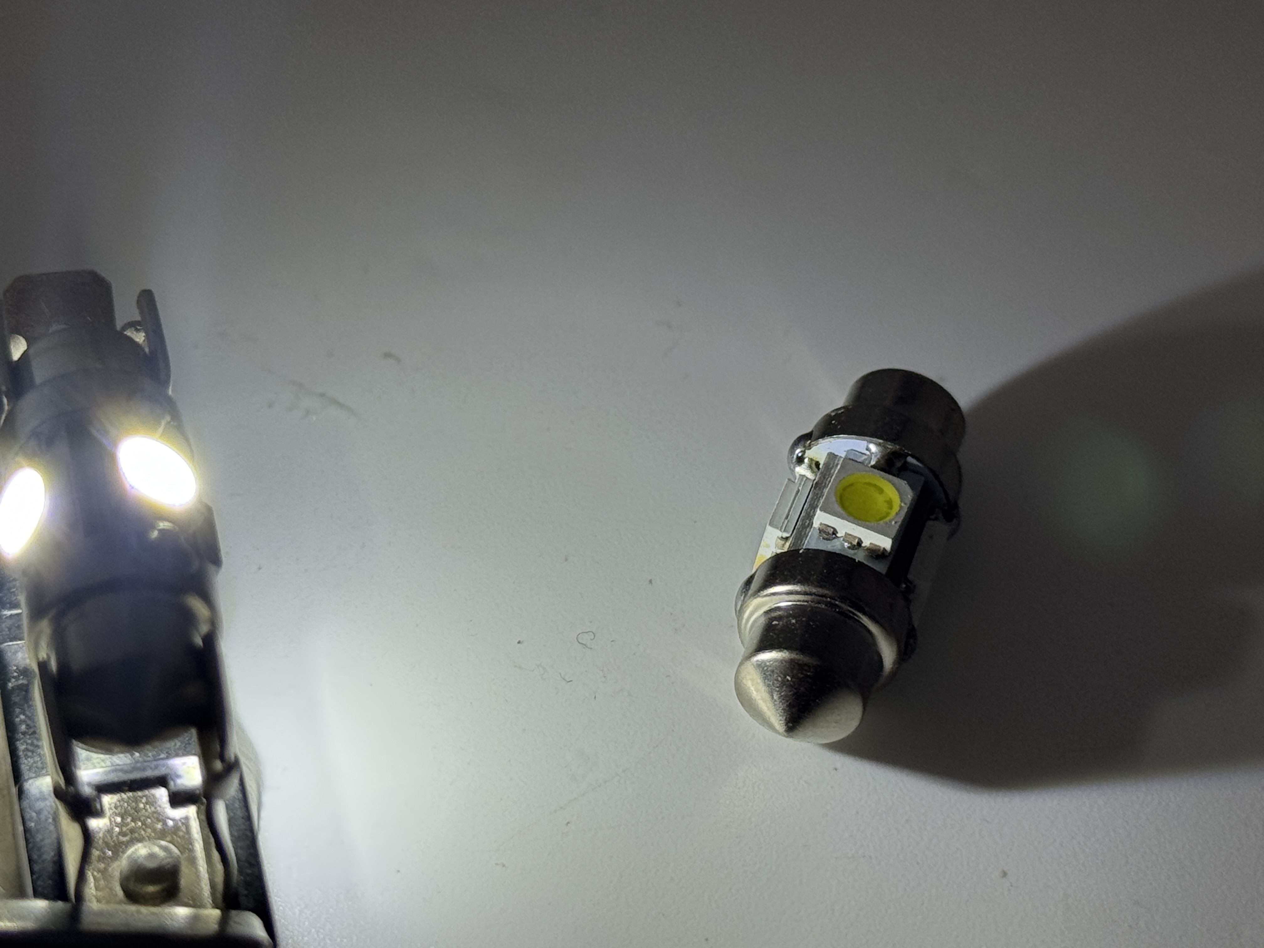 Rebaydo 2pcs LED Festoon 6 VDC 360 Degree 1-1/4" or 31mm 4 5050 SMD