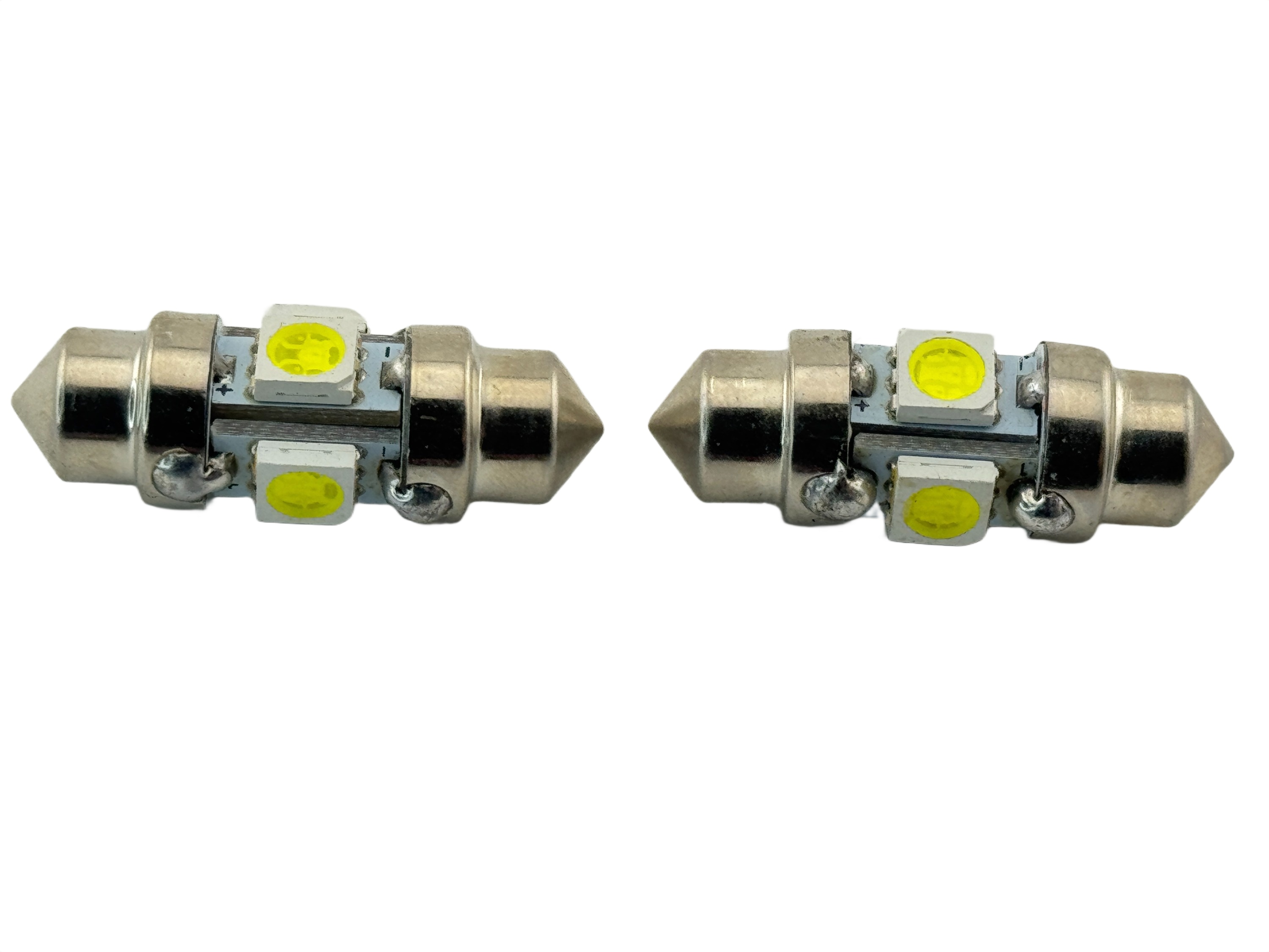 Rebaydo 2pcs LED Festoon 6 VDC 360 Degree 1-1/4" or 31mm 4 5050 SMD