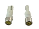 Rebaydo 2pcs Miniature Wedge T5 0.5 Watt LED 12 VDC T1-3/4
