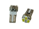Rebaydo 2pcs Miniature Wedge T5 3 3528SMD LED Bulb 12 VDC T1-3/4