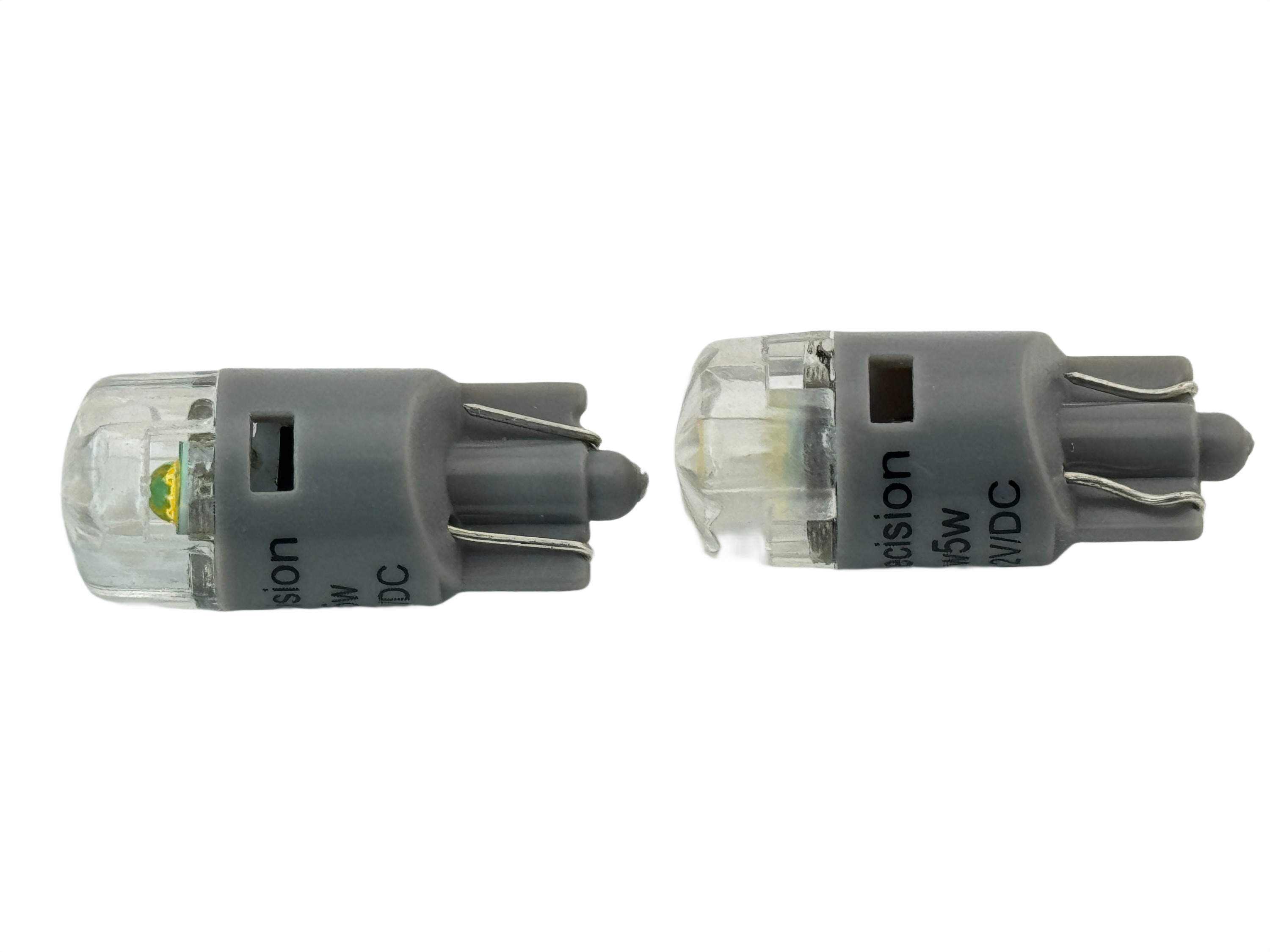 Rebaydo 2pcs T10 Wedge Base 3W 12V DC T3 1/4 LED Bulb
