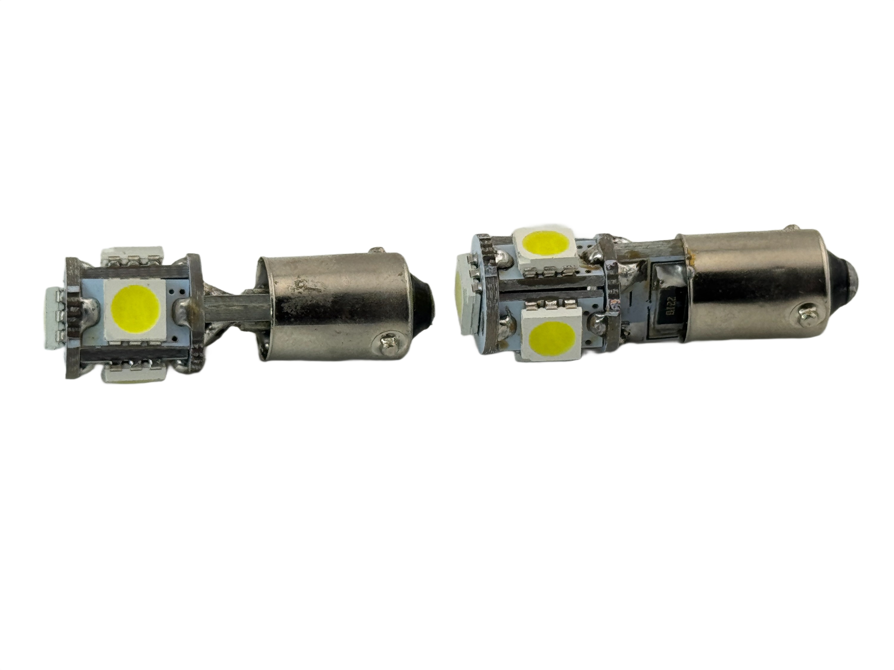 Miniature Bulb BAX9S Base 5 5050 1.5W LED 12V DC T3 1/4