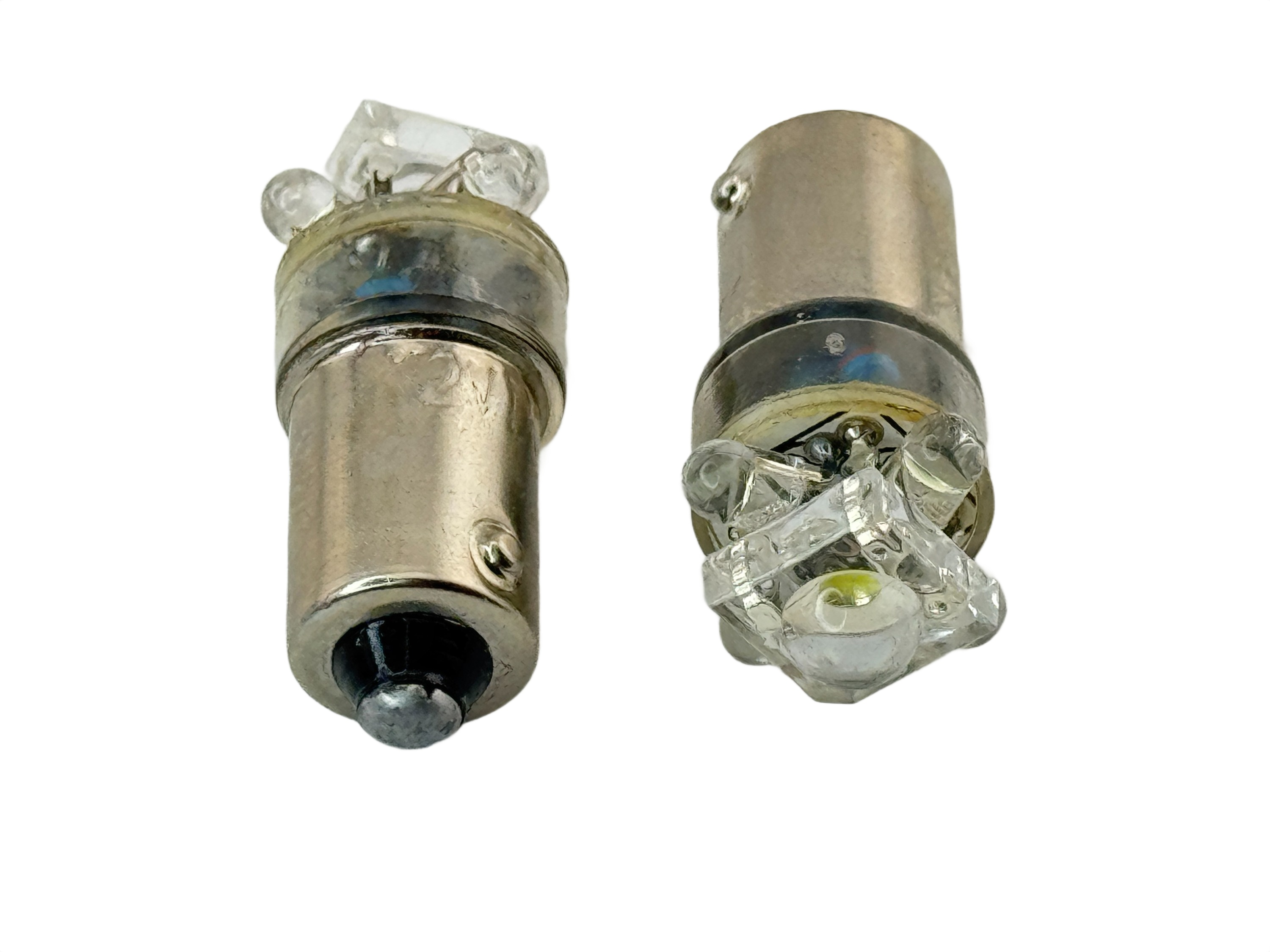 Rebaydo 2pcs 1891 Miniature 5 LED Bulb BA9S Base 12V DC