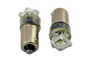 Rebaydo 2pcs 1891 Miniature 5 LED Bulb BA9S Base 12V DC