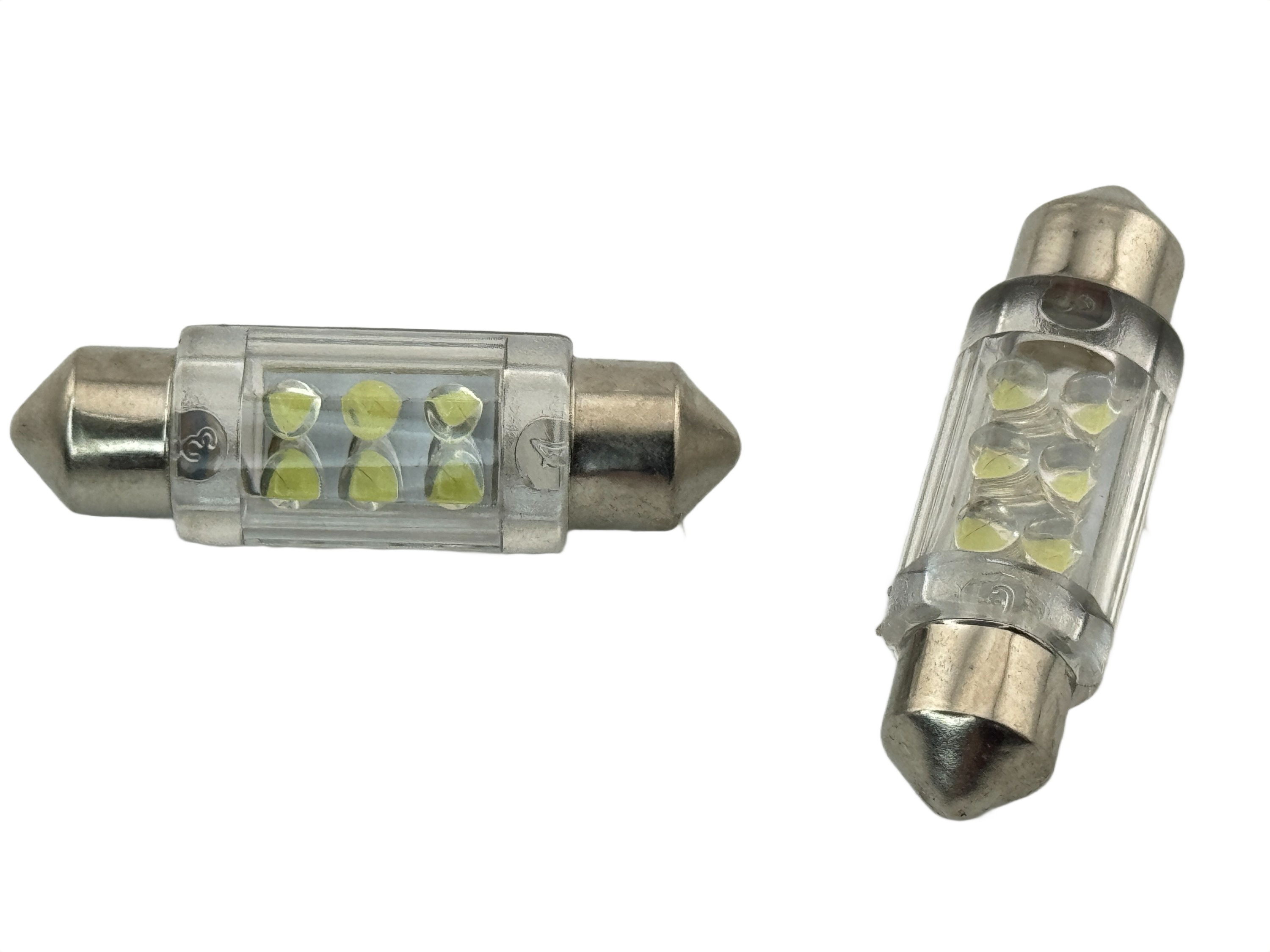 Rebaydo 2pcs Festoon Super Bright 6 LED Light 1-1/2 Inches or 36 mm