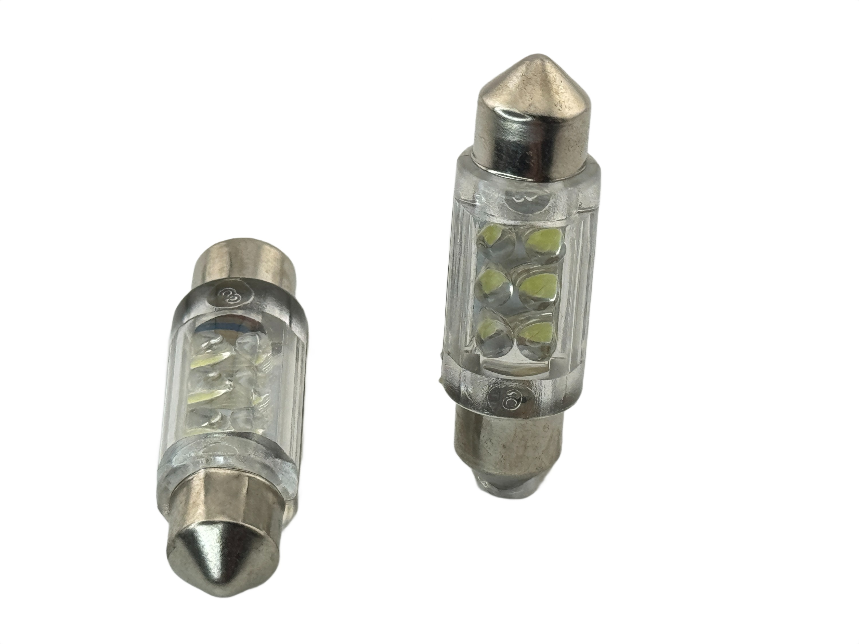 Rebaydo 2pcs Festoon Super Bright 6 LED Light 1-1/2 Inches or 36 mm
