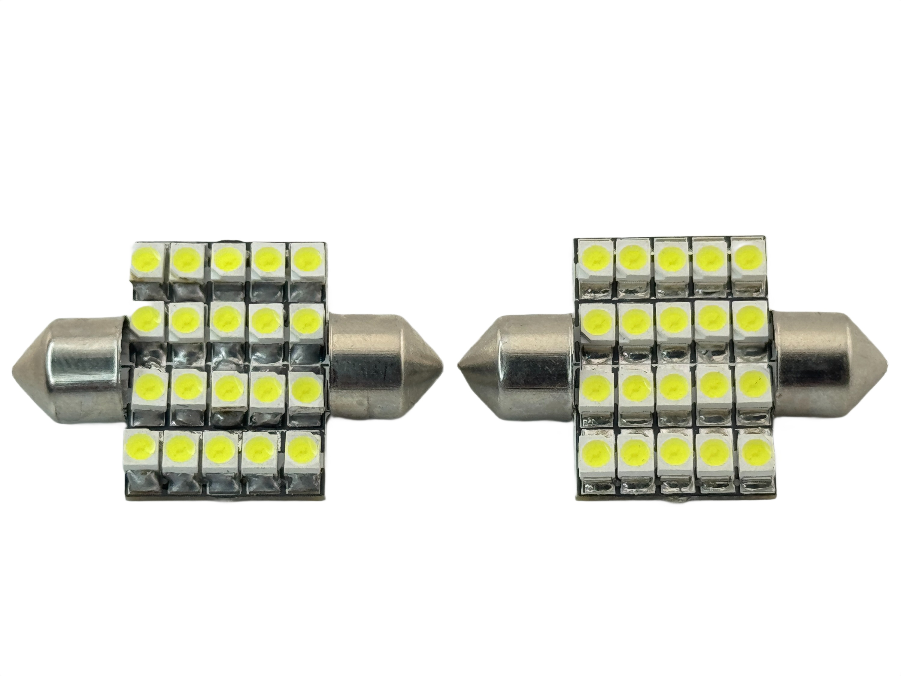Rebaydo 2pcs LED Festoon Super Bright 1-1/4" or 33mm 20 SMD