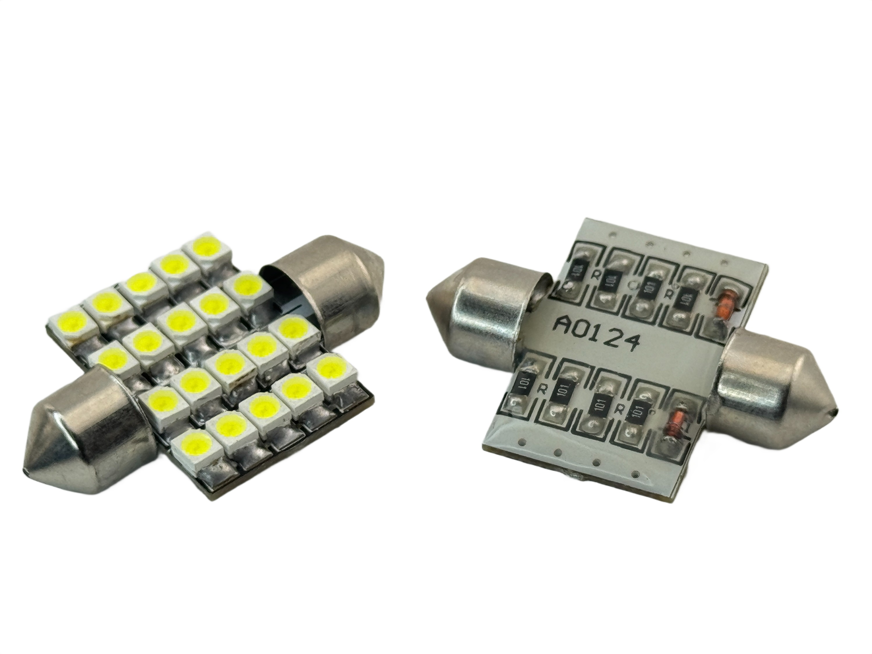 Rebaydo 2pcs LED Festoon Super Bright 1-1/4" or 33mm 20 SMD