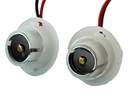 Rebaydo 2pcs BA15S Socket with Wires For 1129/1156 Bulb