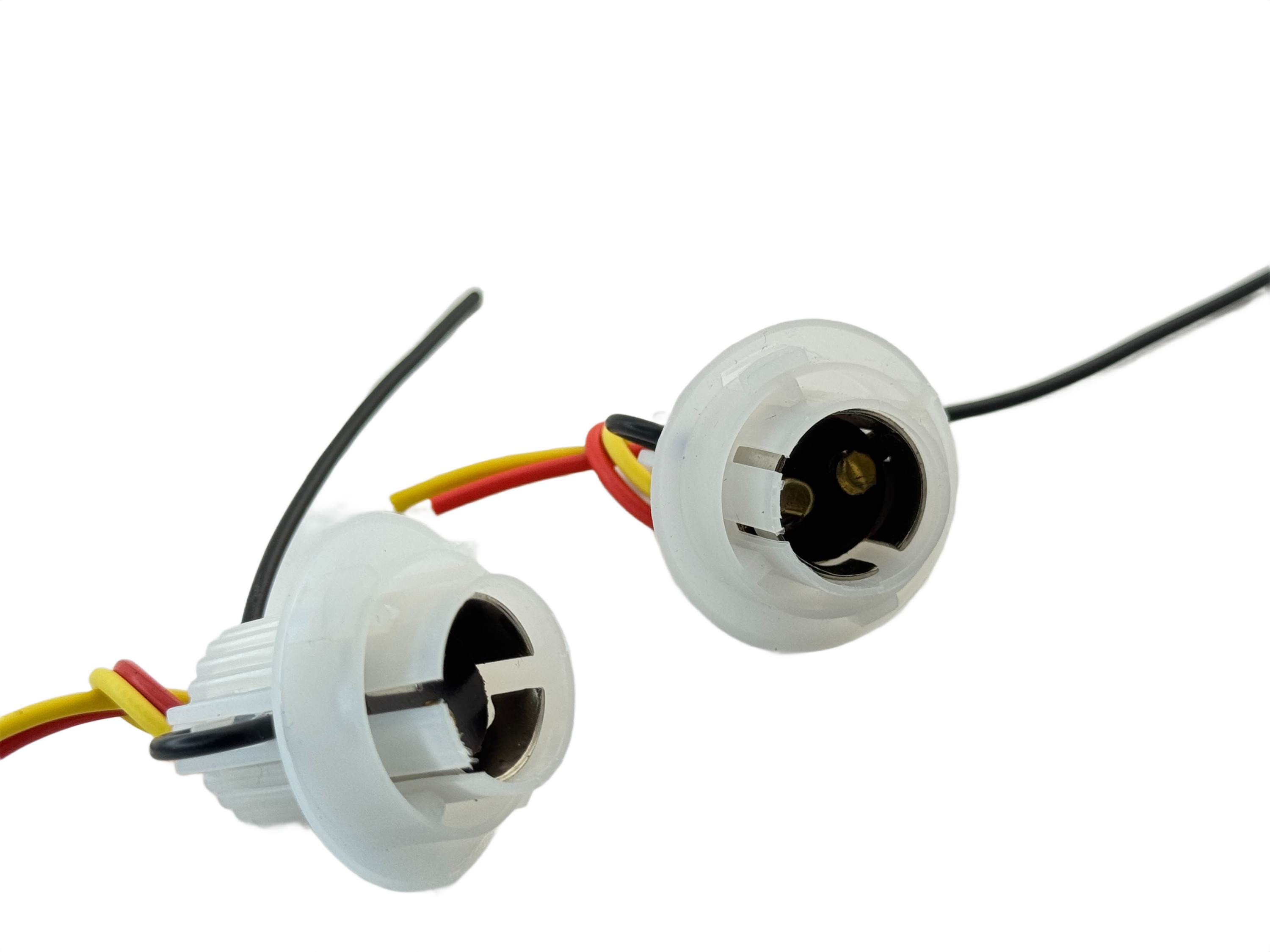 BA15D socket with 6 " wires product 12377