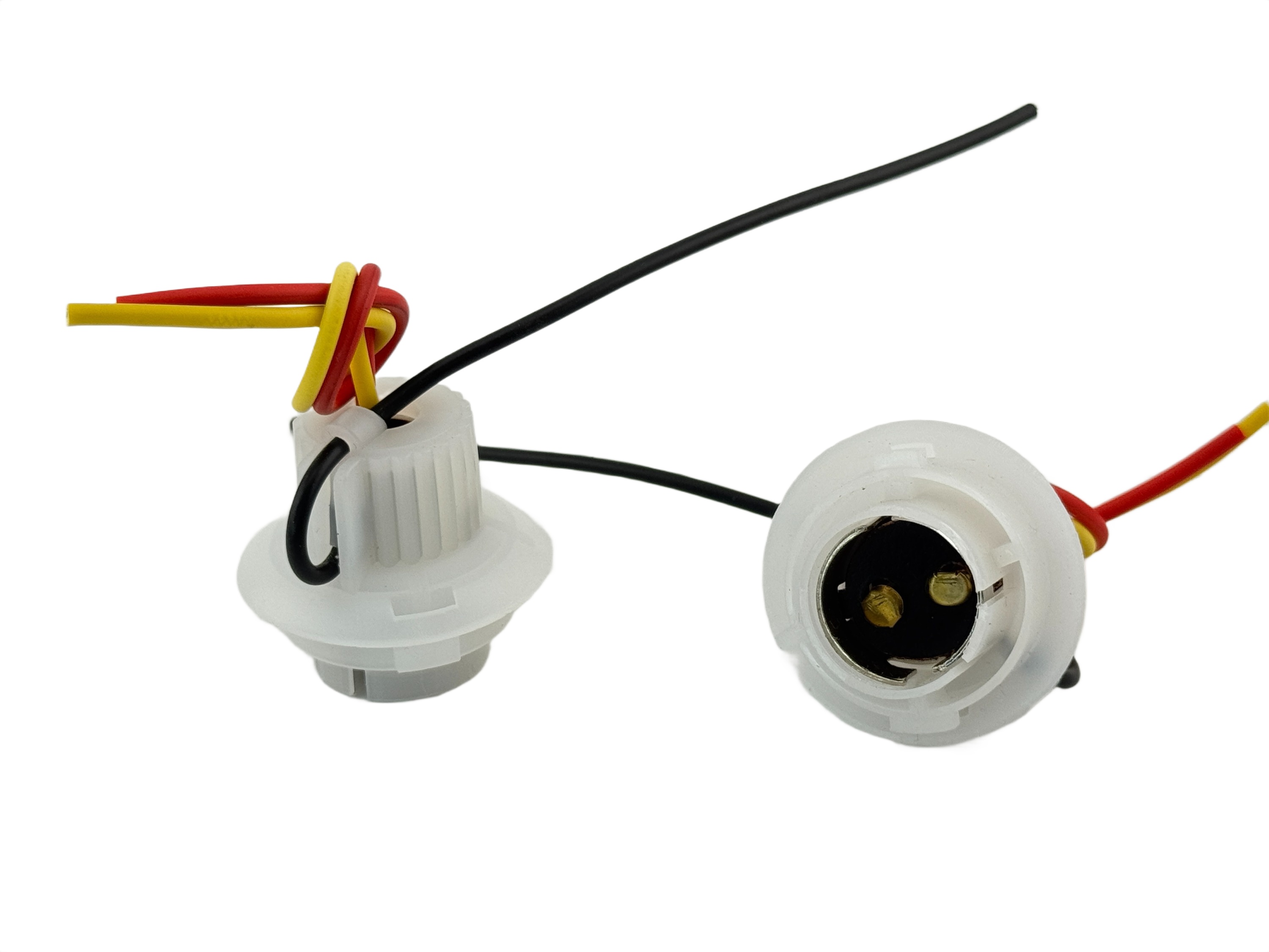BA15D socket with 6 " wires product 12377