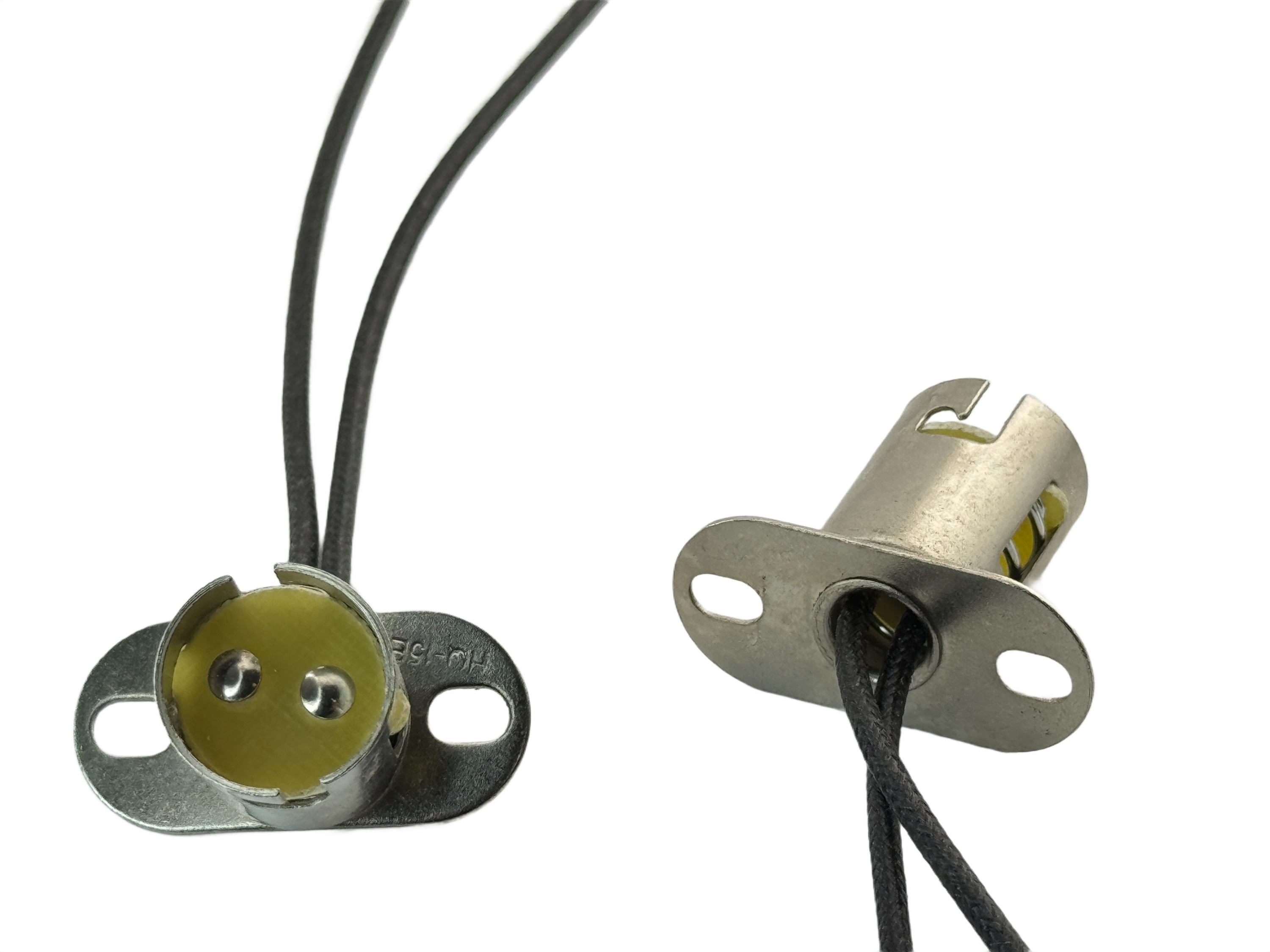 BA15D Female Socket Surface Mount Stand and Wires product 94788