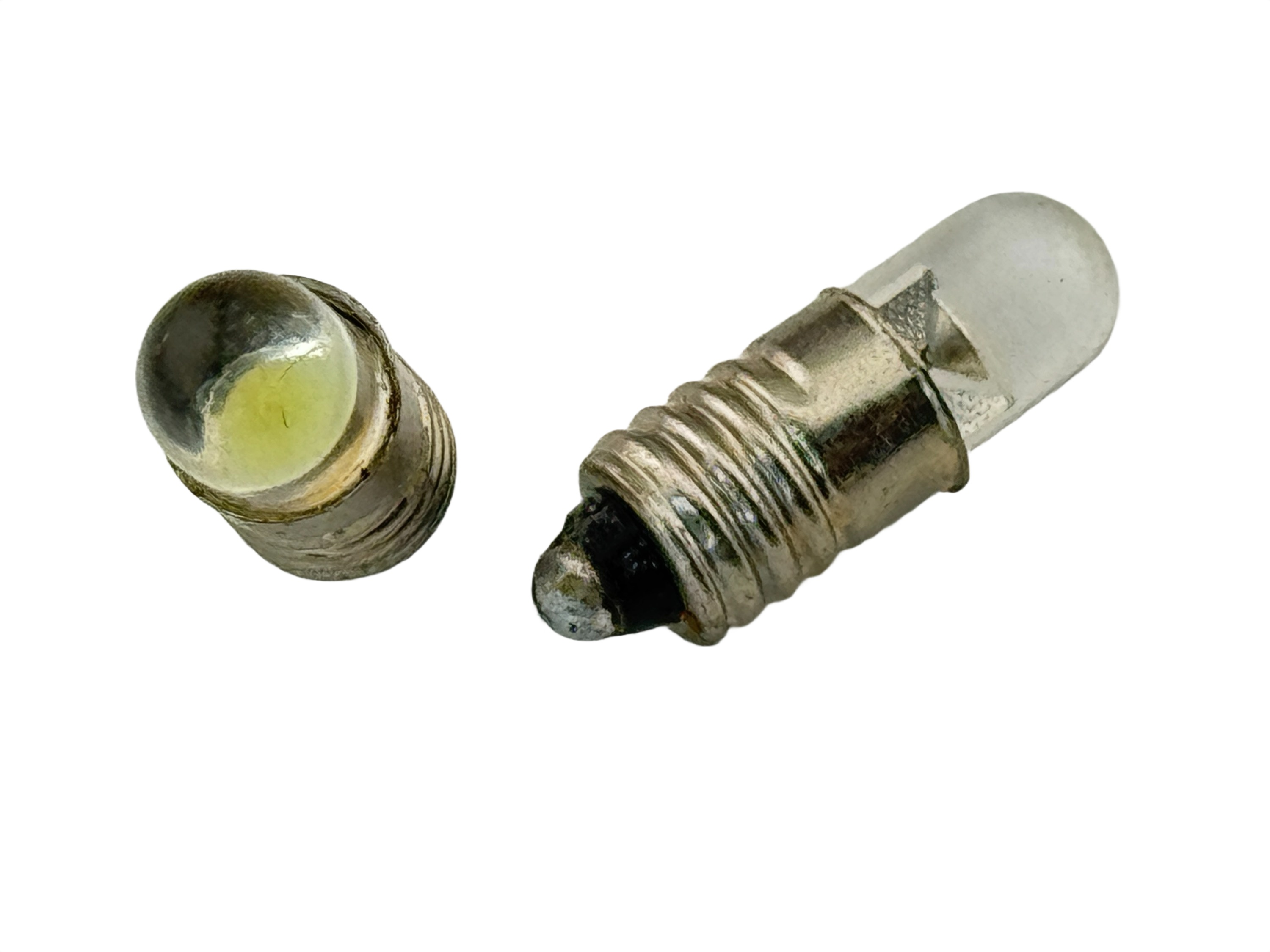 Rebaydo 2pcs E5 Midget Screw LED Bulb 12 VDC T1-3/4 Dimmable