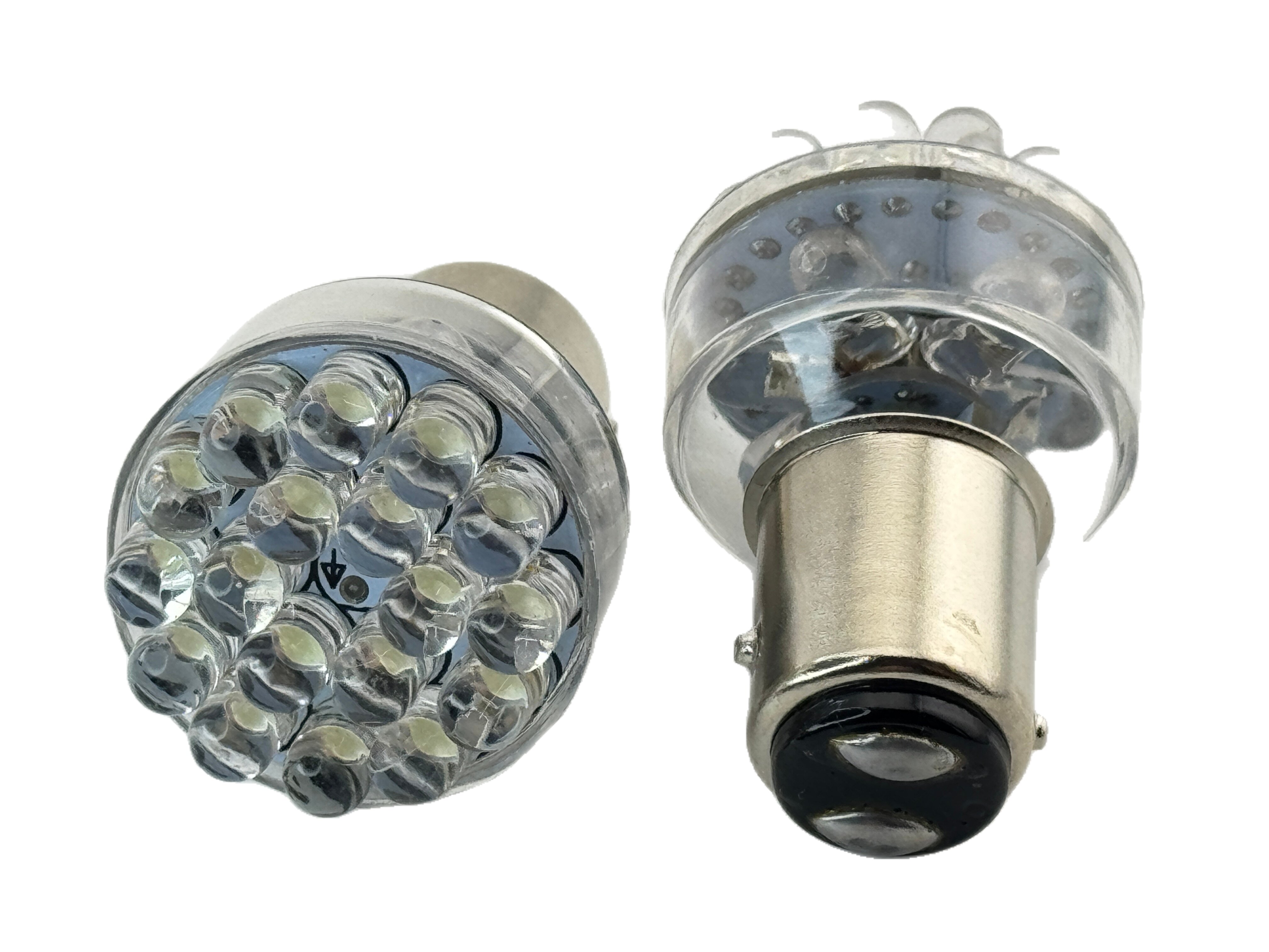 Rebaydo 2pcs S25 1157 LED Bulb 6V AC or DC Dual Filament