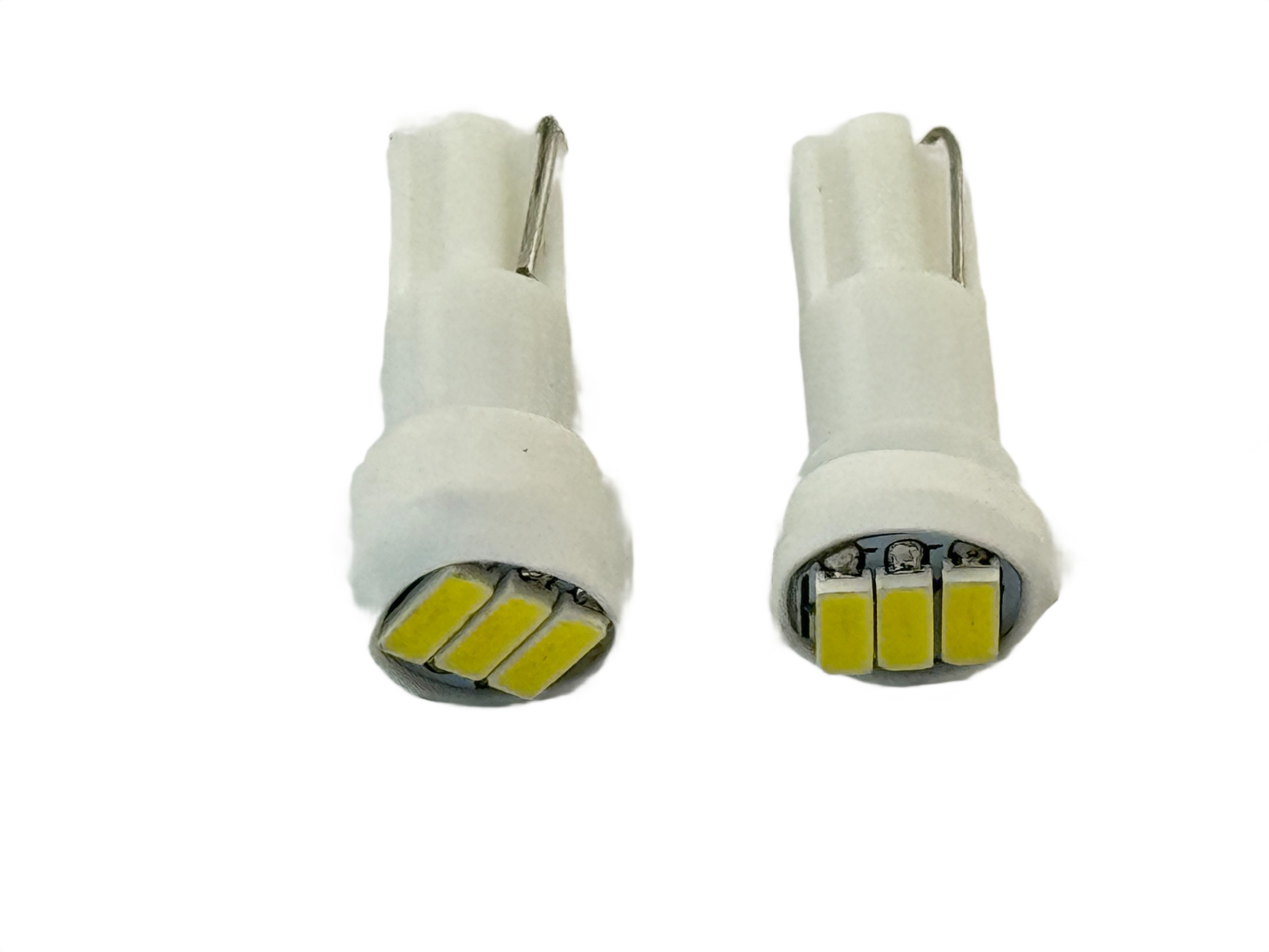 Rebaydo 2pcs Miniature Wedge T5 LED Bulb T1-3/4 12-24V DC
