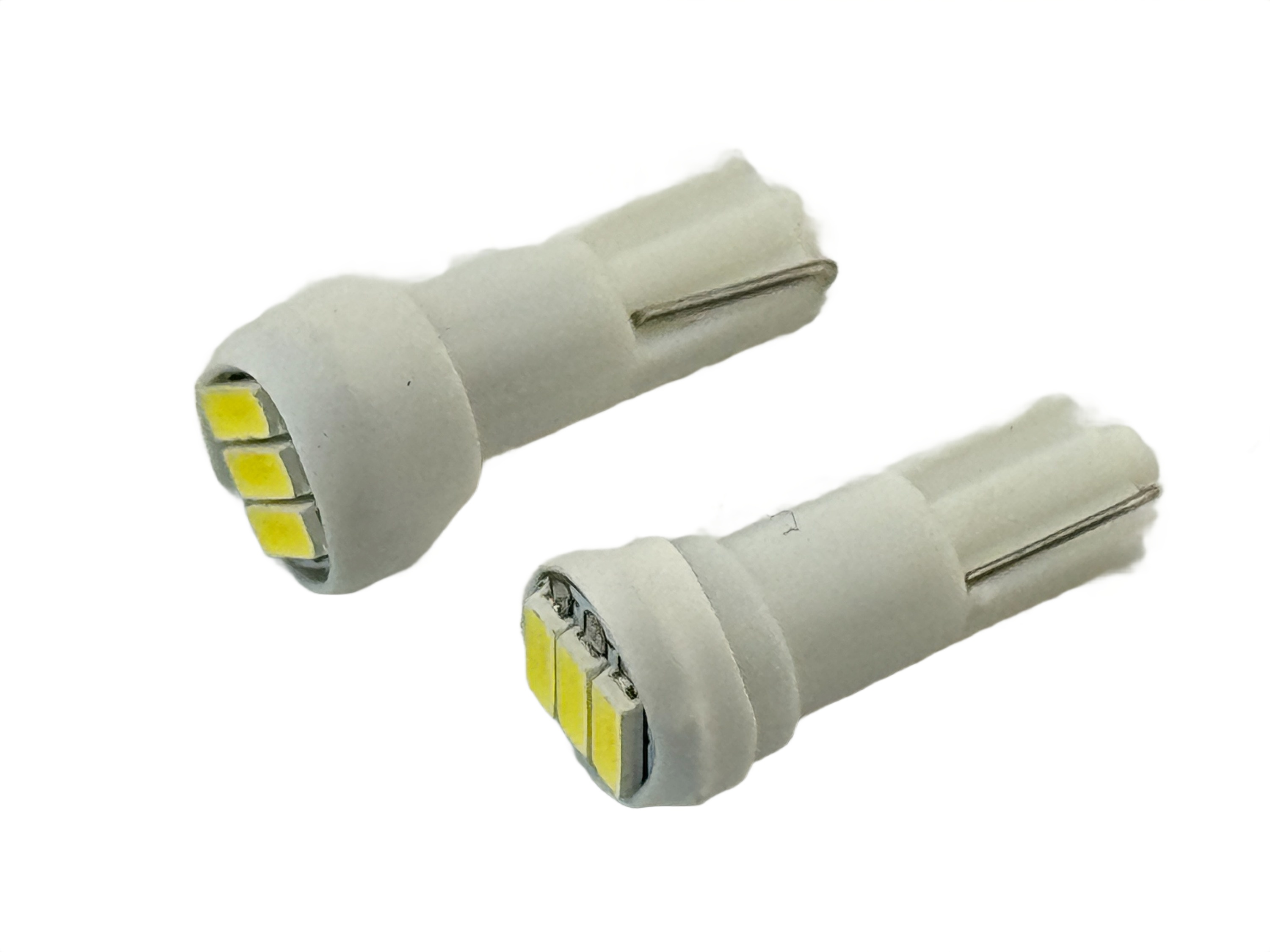 Rebaydo 2pcs Miniature Wedge T5 LED Bulb T1-3/4 12-24V DC