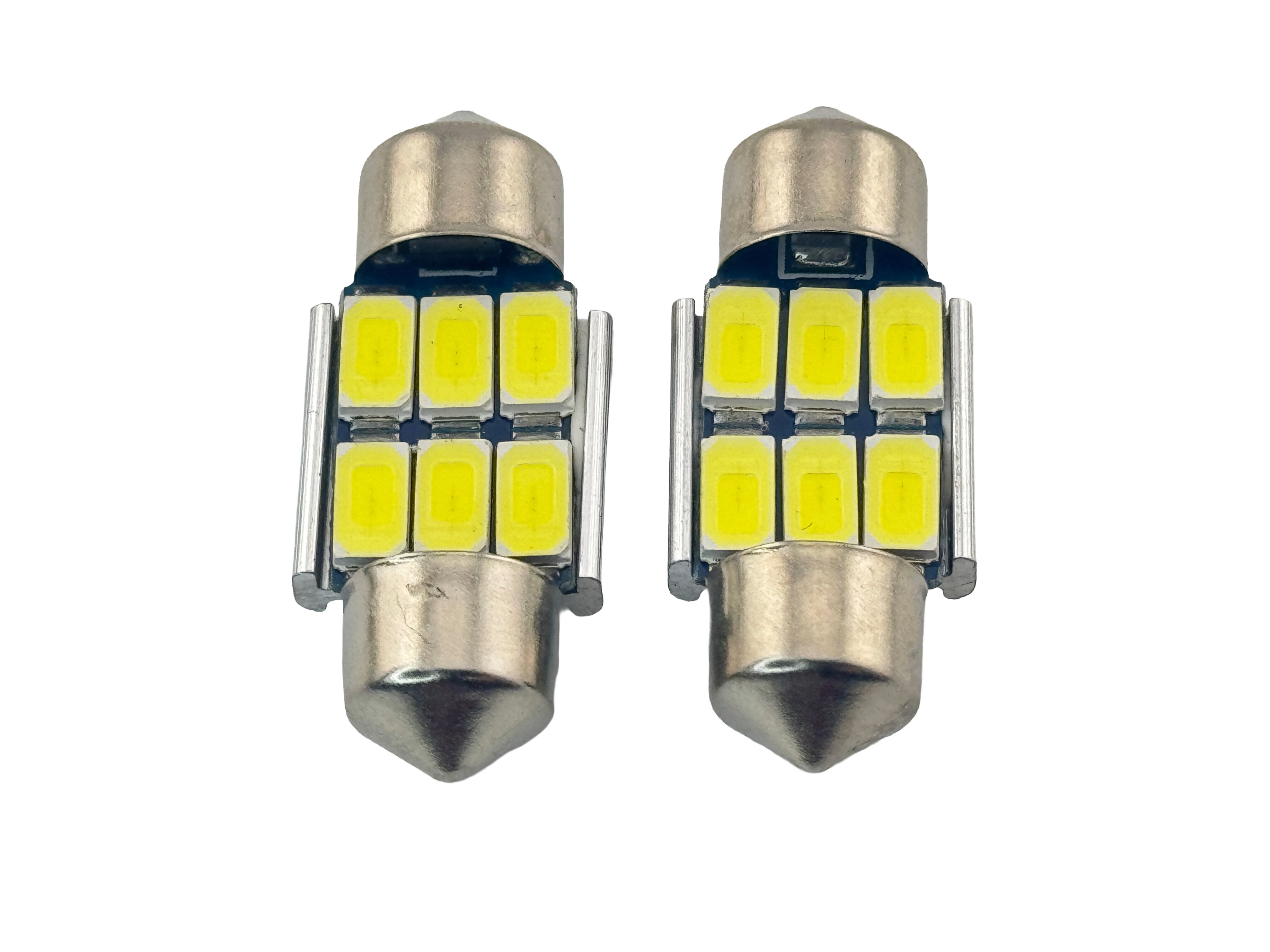 Rebaydo 2pcs Dimmable LED Festoon 12V AC/DC 3 Watt Ultra Bright 1-1/4" or 31mm