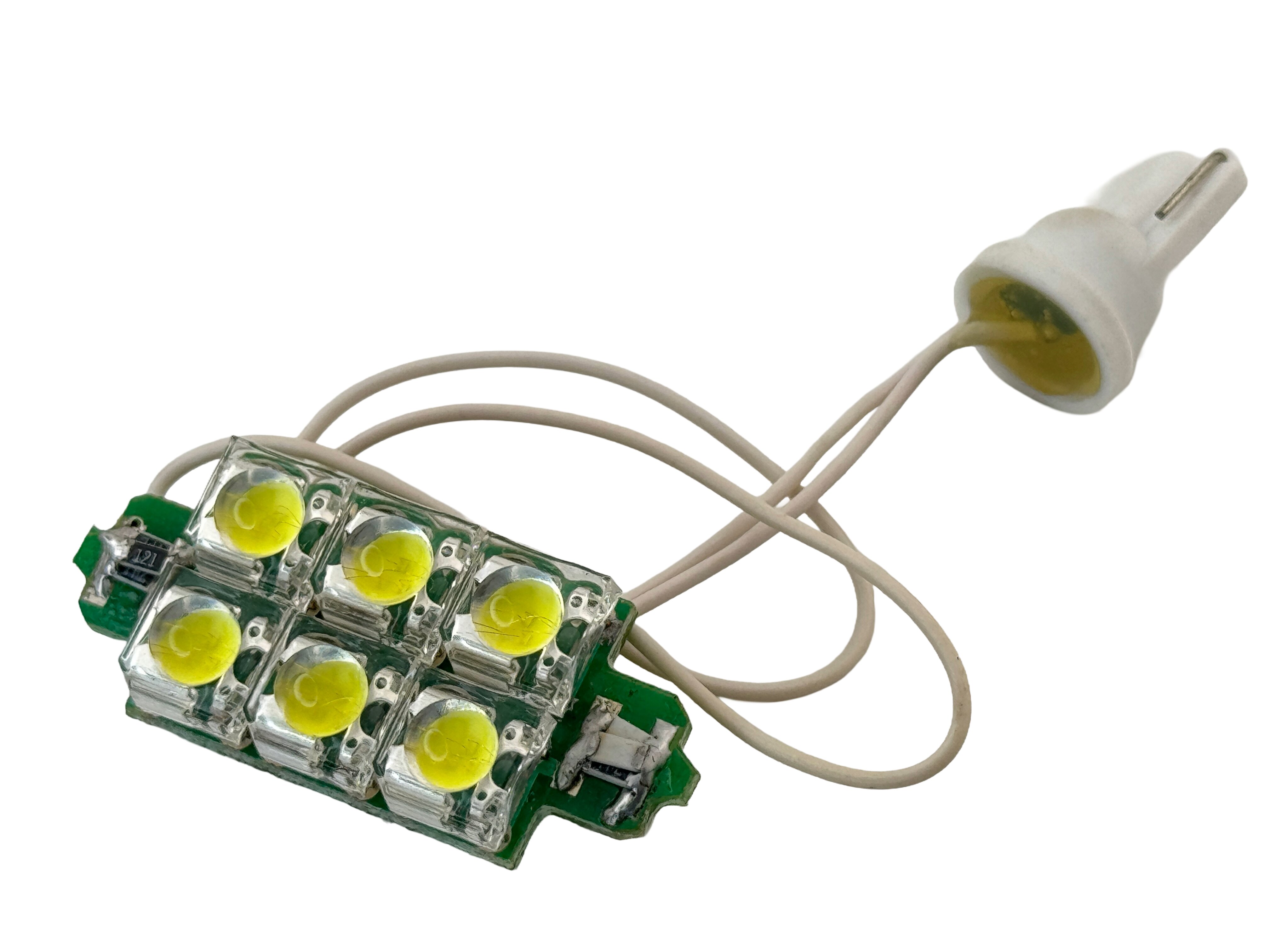 Rebaydo 2pcs T10 Super Flux Custom 6 LED Light 12V AC/DC 