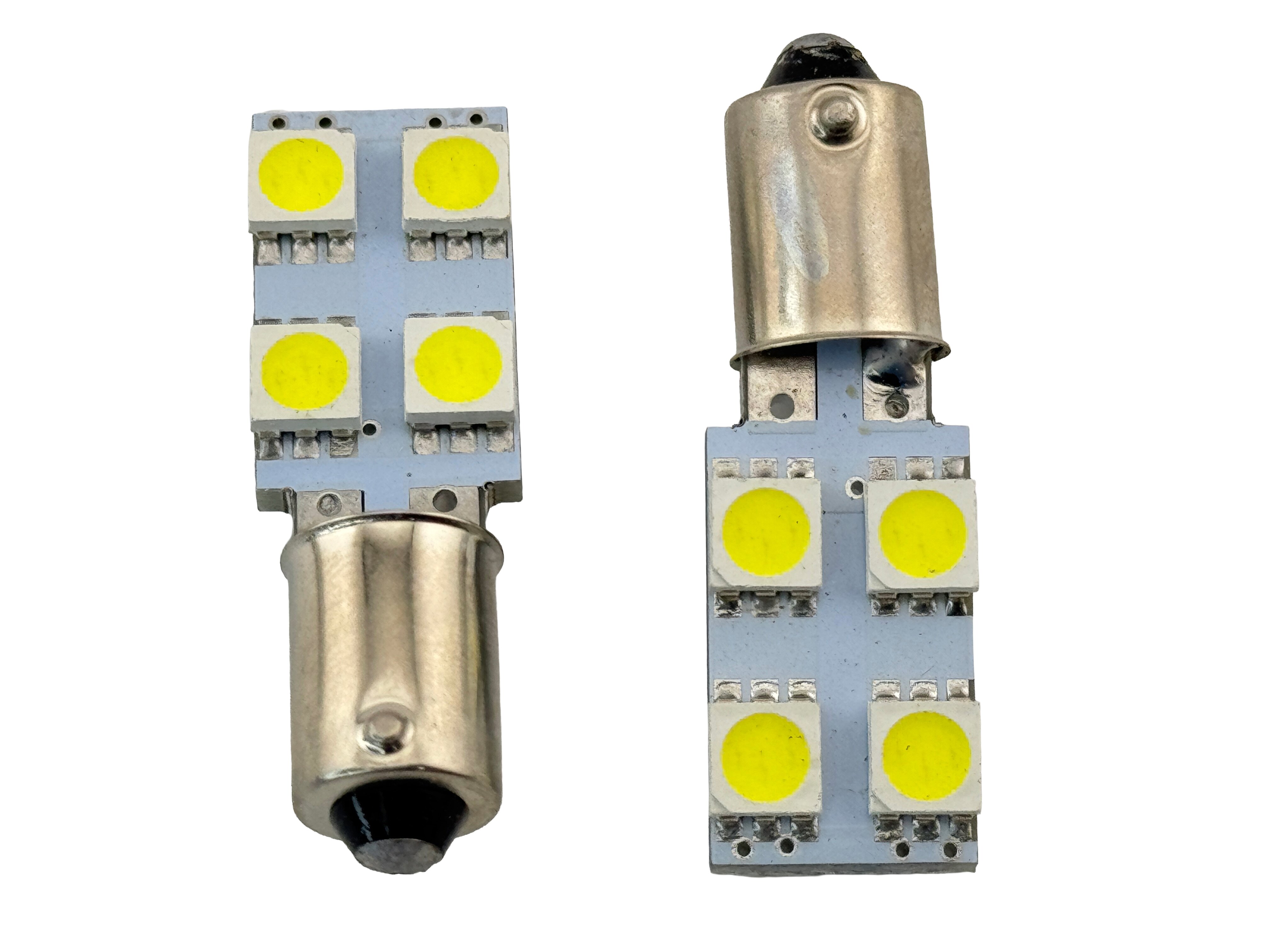 Rebaydo 2pcs 90 Degree BA9S LED Bulb 12VDC Dimmable