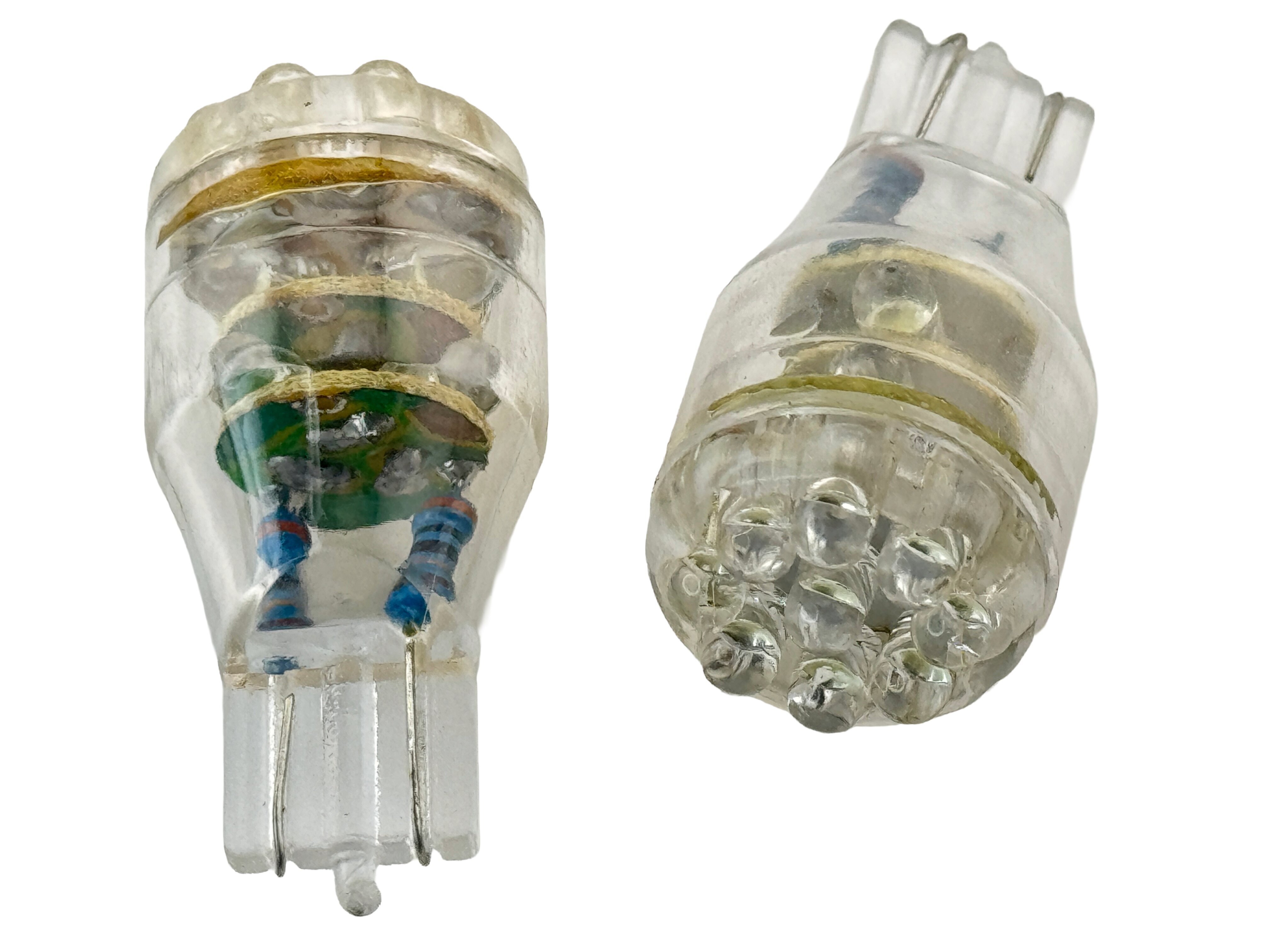 Rebaydo 2pcs Dimmable T15 Wedge LED Bulb 12VDC