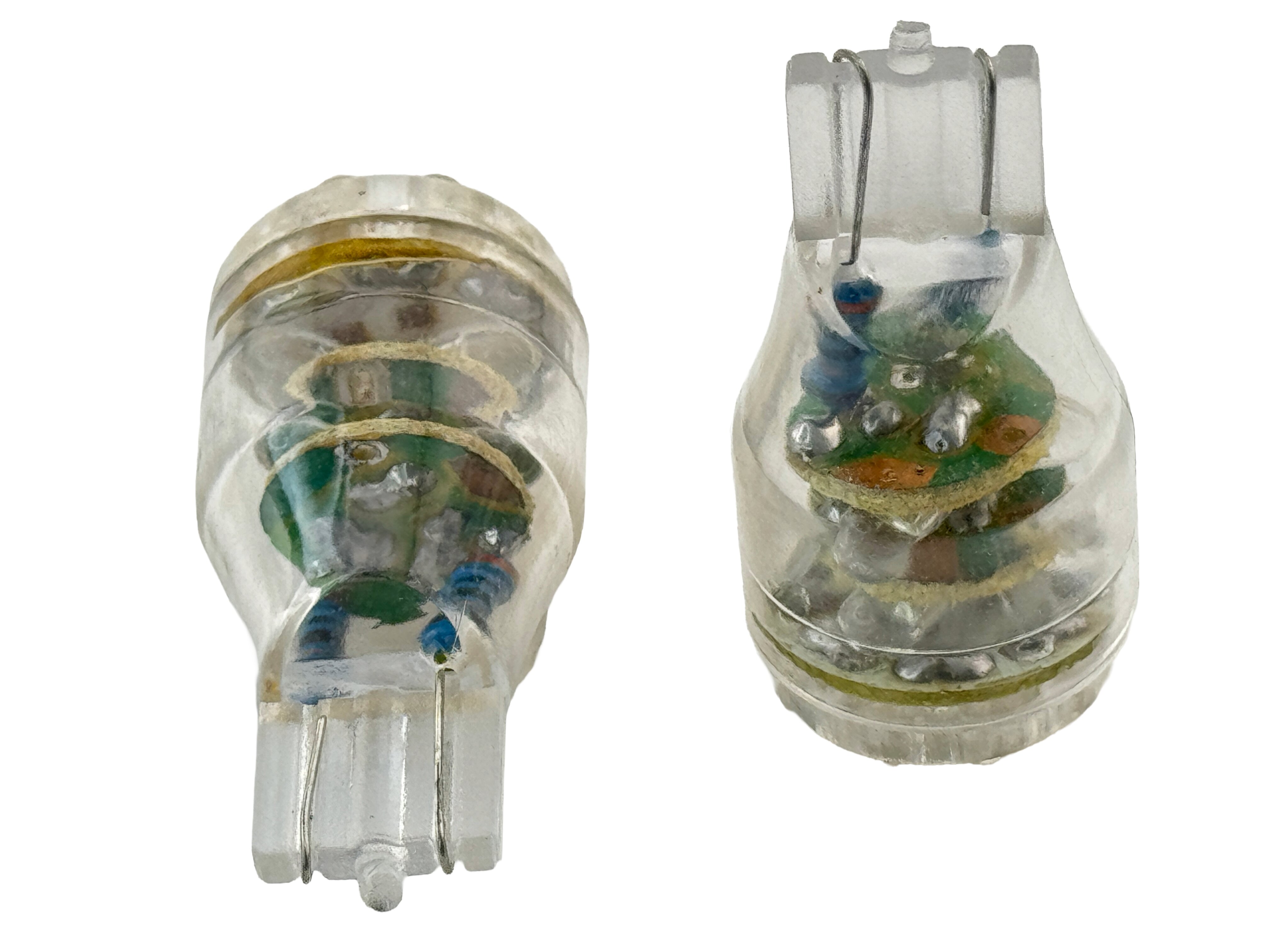 Rebaydo 2pcs Dimmable T15 Wedge LED Bulb 12VDC